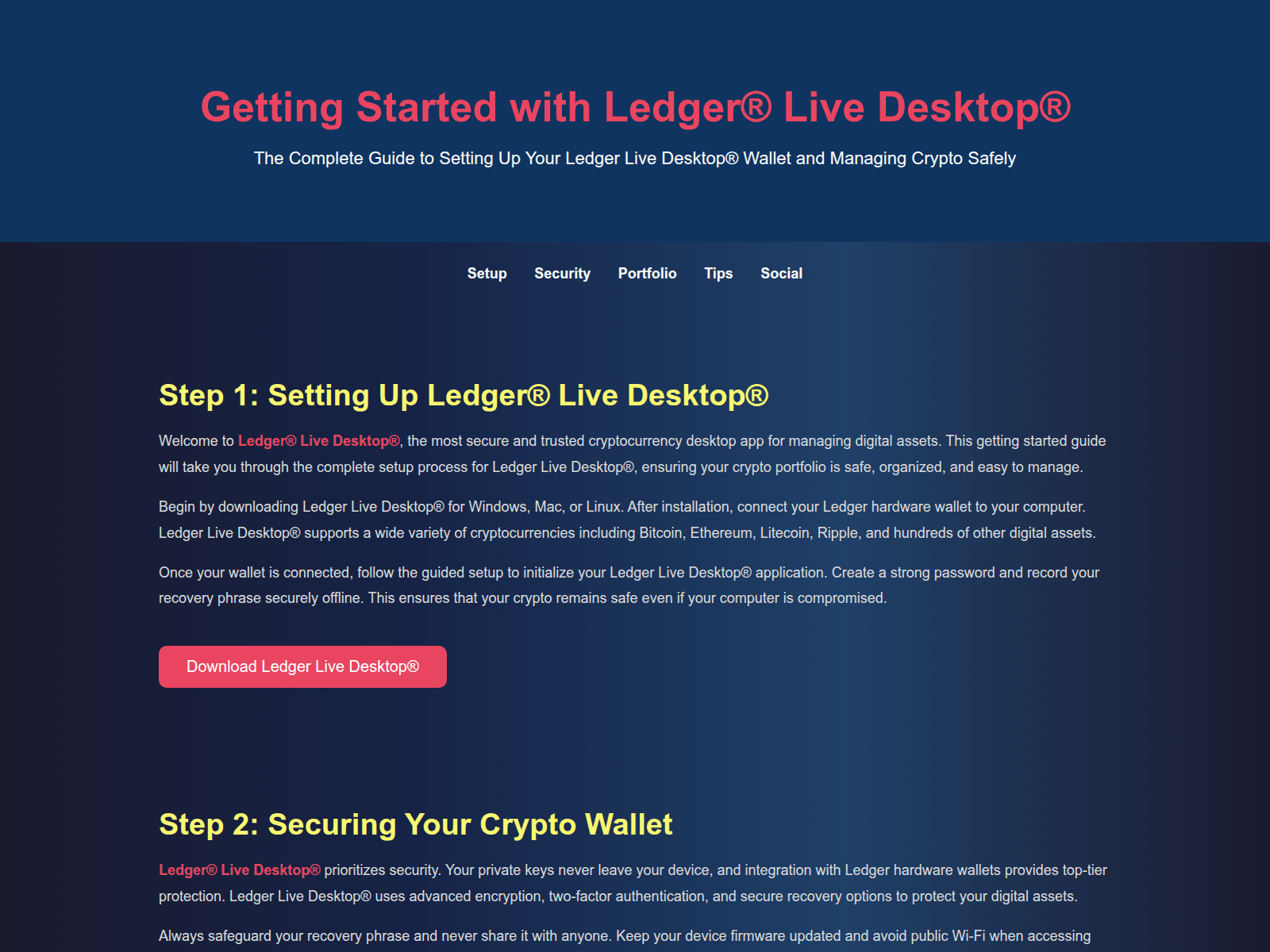 Forensic screenshot of ledzeer-live-desktop.pages.dev