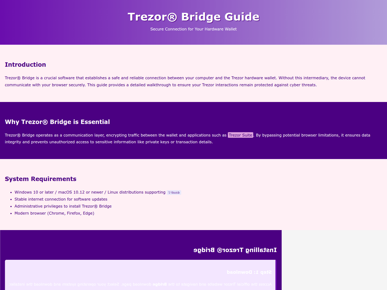 Forensic screenshot of advance-v-bridge-trazre.pages.dev