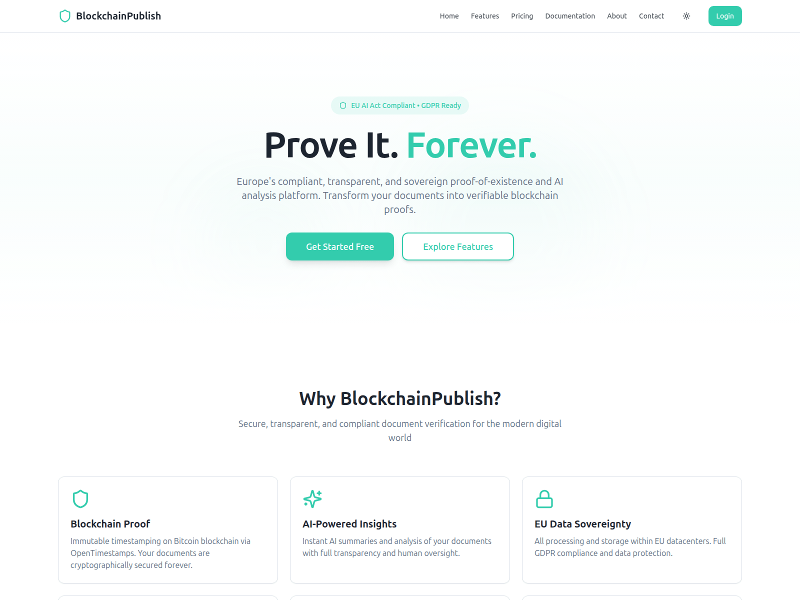Forensic screenshot of blockchainpublish.com