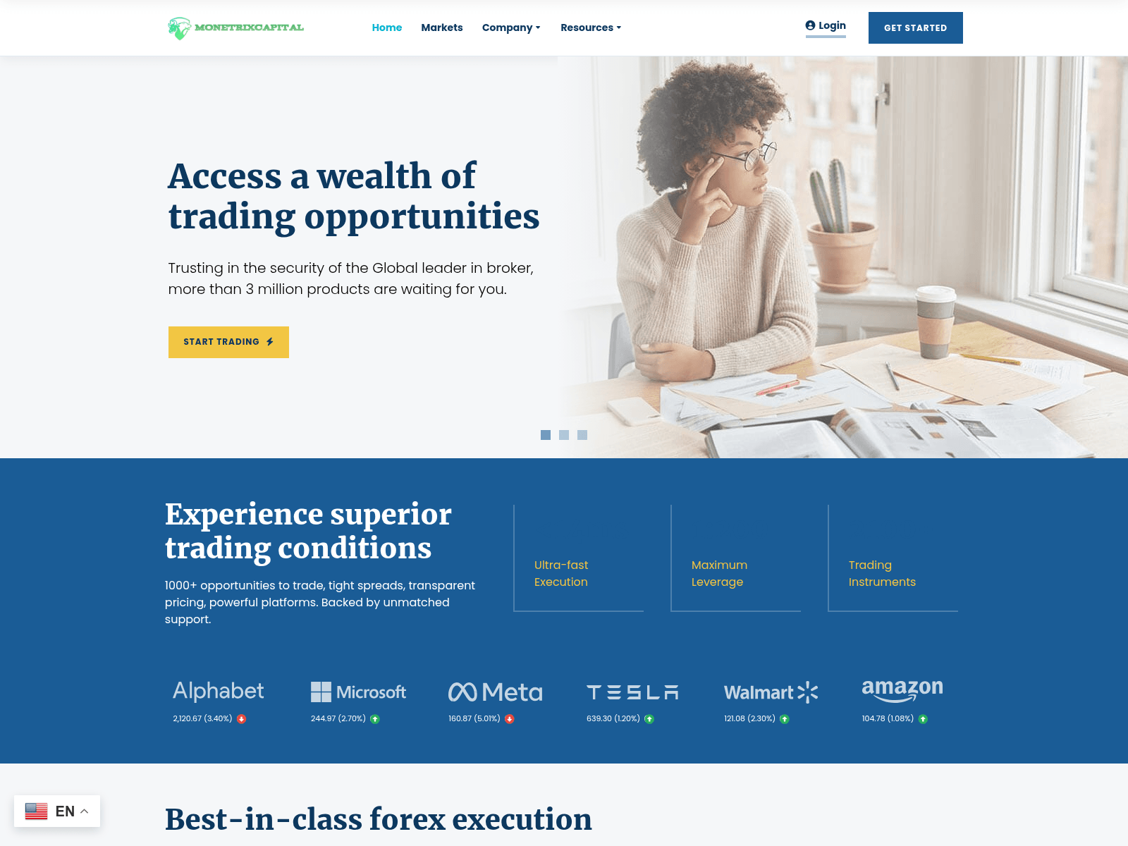 Forensic screenshot of monetrixcapital.live