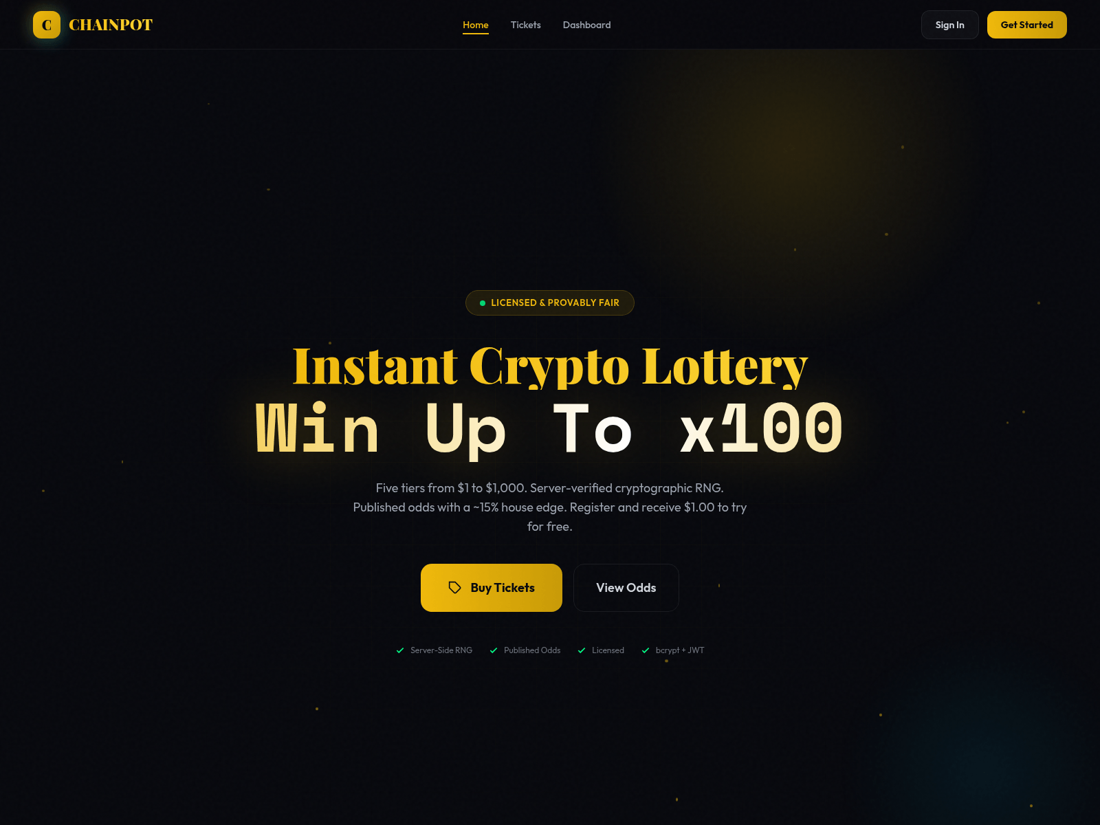 Forensic screenshot of lotterycryptos.com