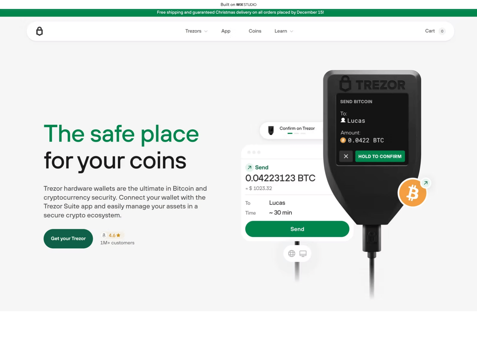 Forensic screenshot of trzosuites.wixstudio.com