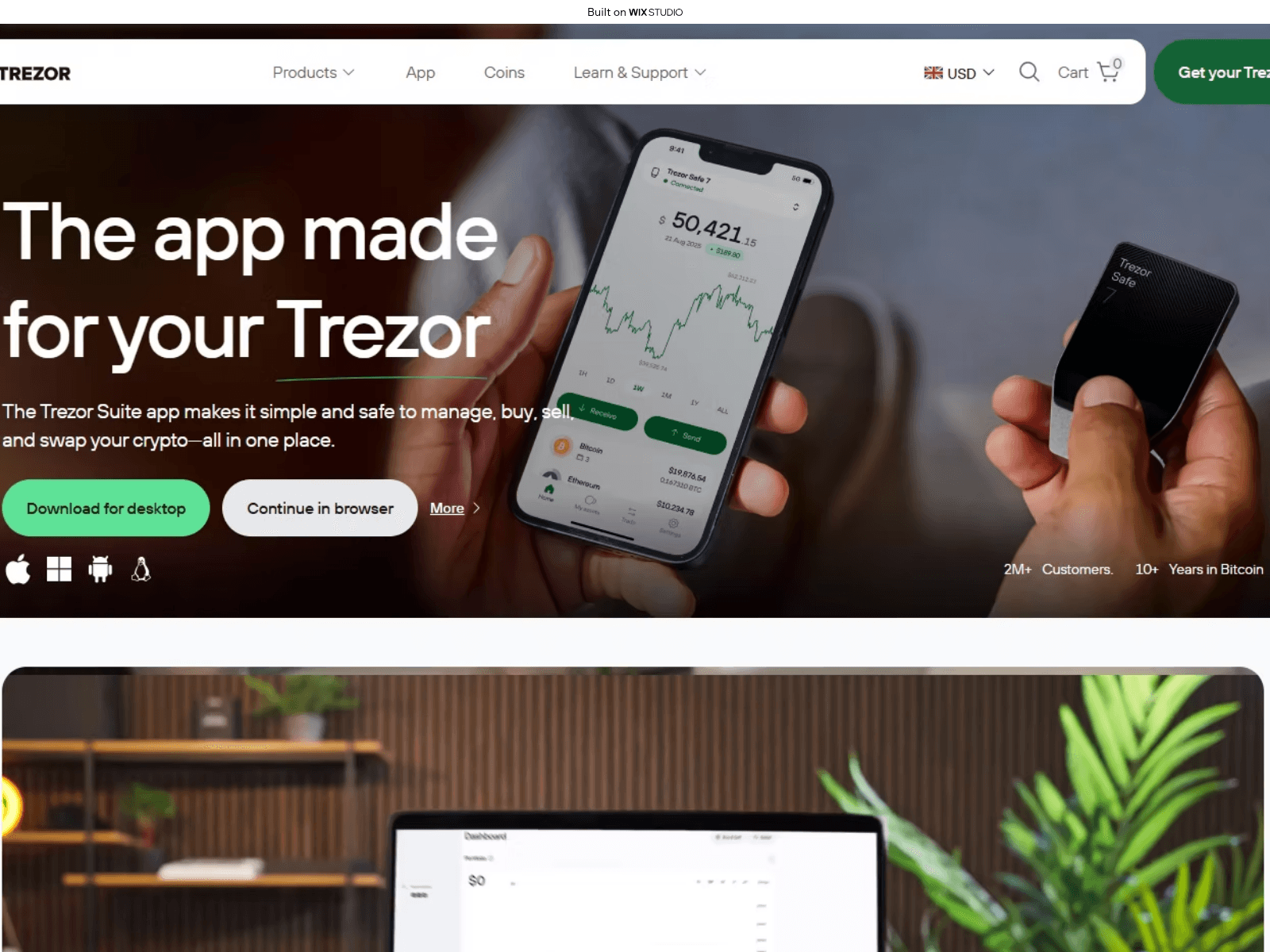 Forensic screenshot of ladger-live-us.wixstudio.com