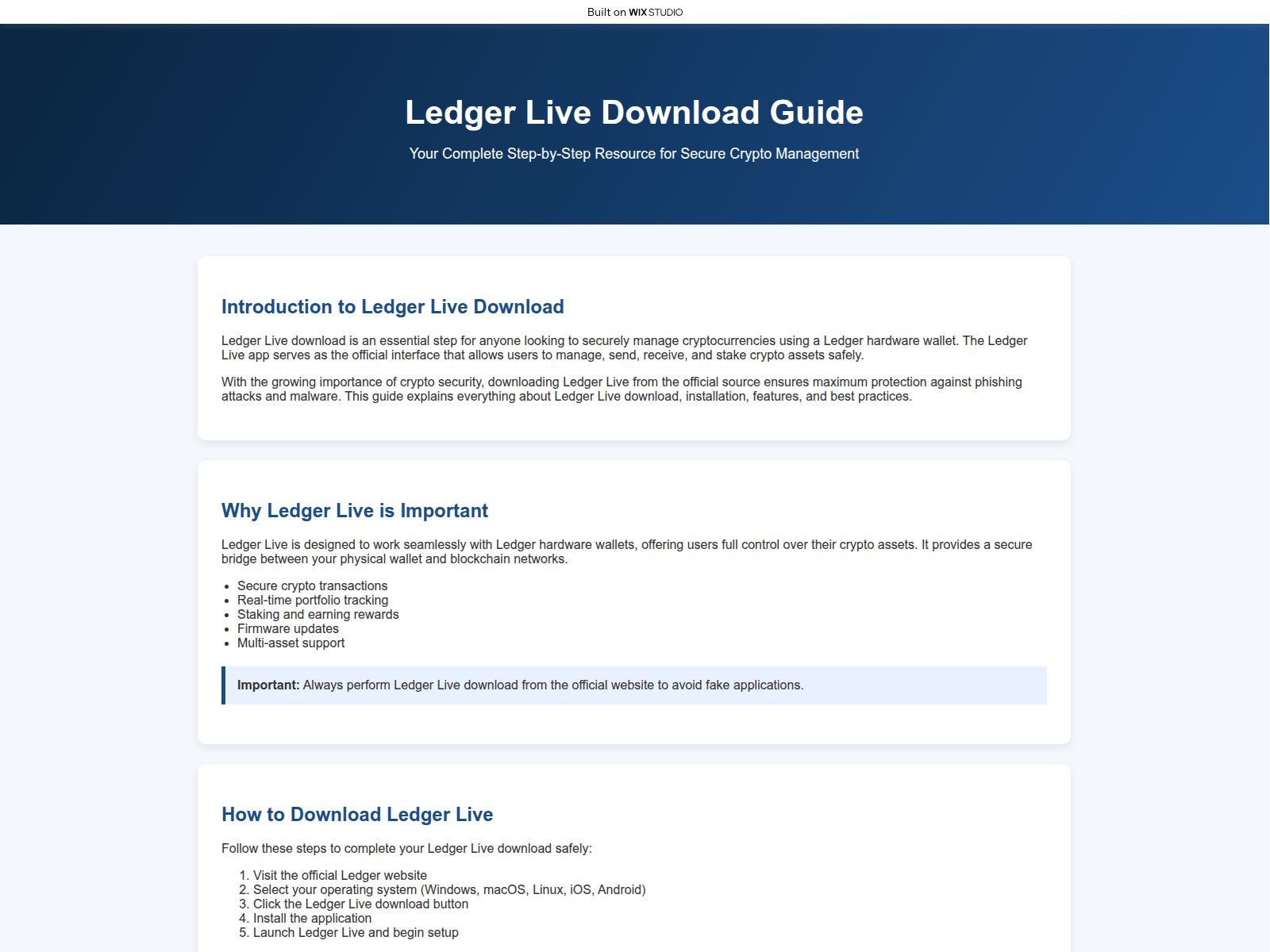的截图 ledgr-home.wixstudio.com