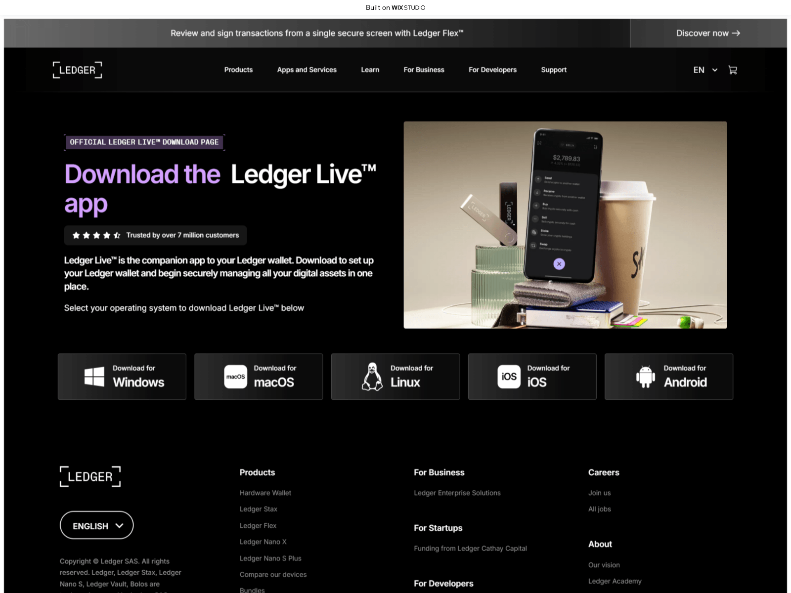 的截图 leddge-comstart.wixstudio.com