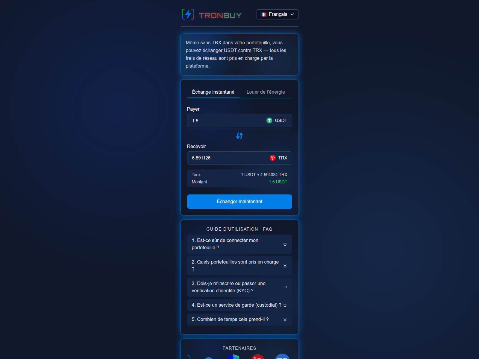 Forensic screenshot of tronbuy.org