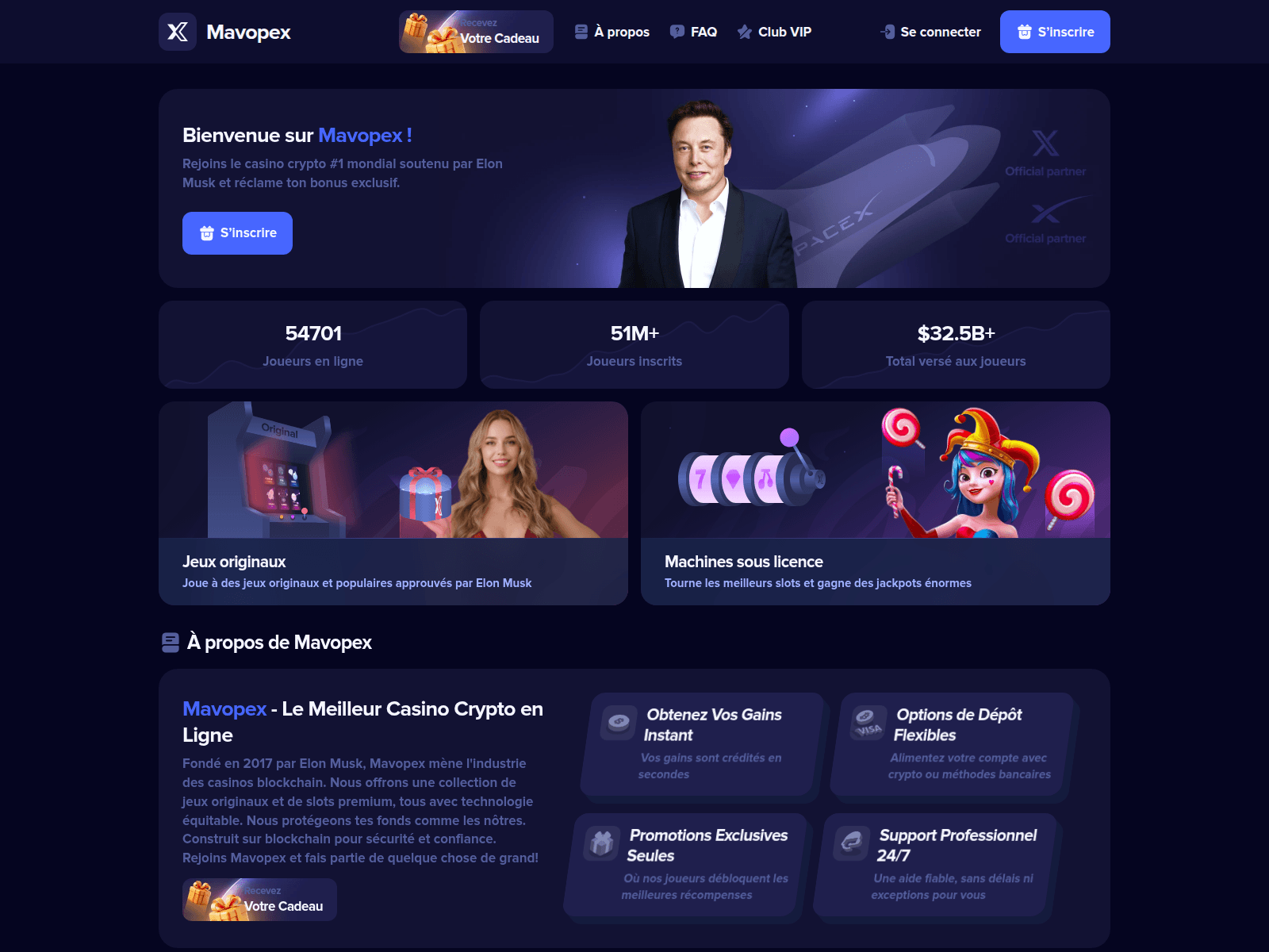 Forensic screenshot of mavopex.com