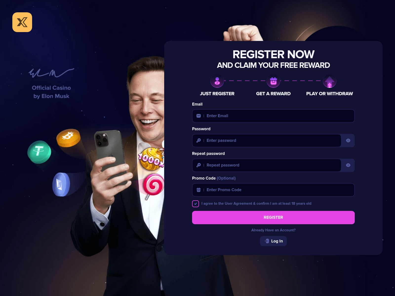 Forensic screenshot of crypto-musk.bet