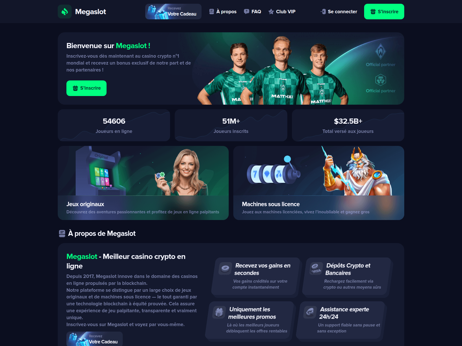 Forensic screenshot of megaslot.casino