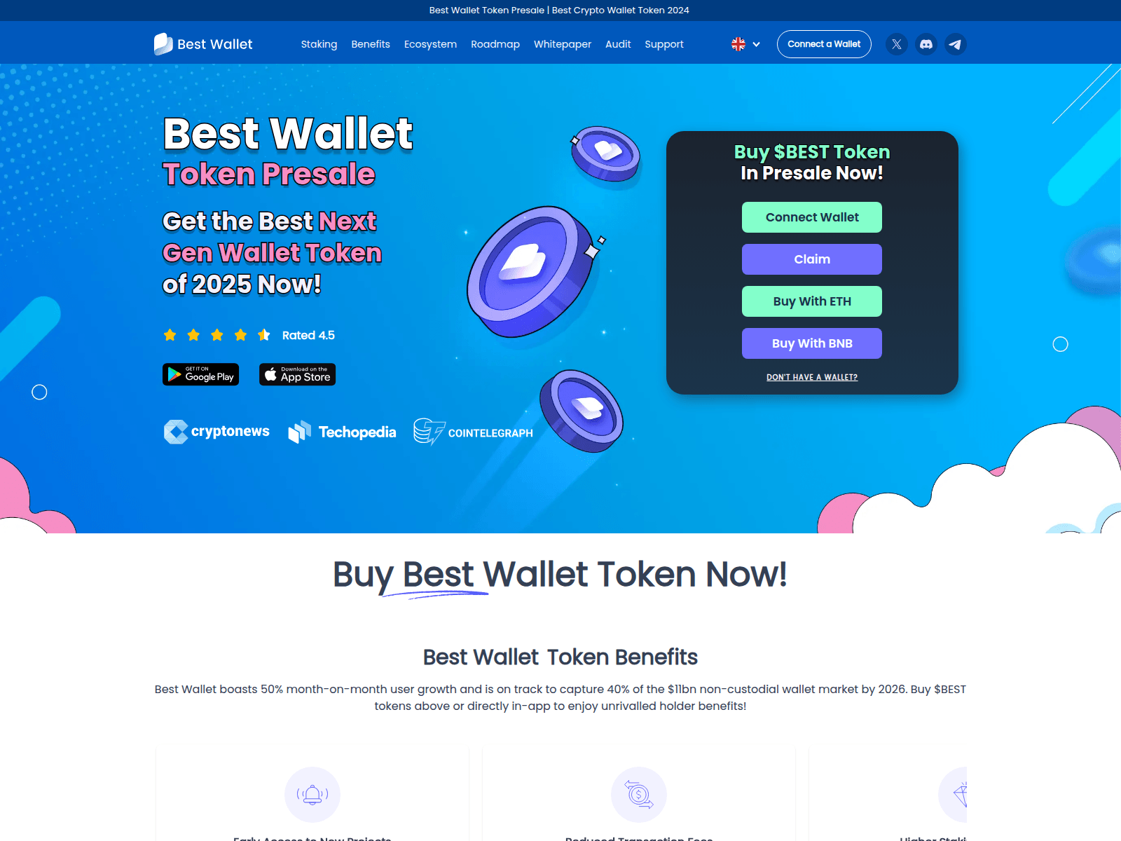 Forensic screenshot of bestwallettoken-sales.pages.dev