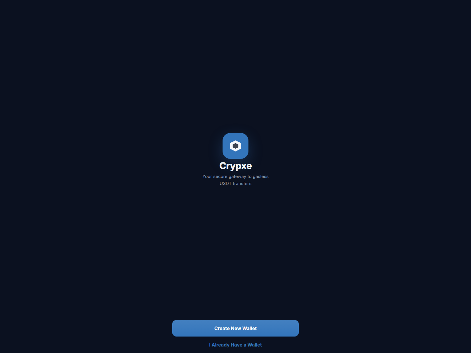 Forensic screenshot of crypxe-wallet.pages.dev