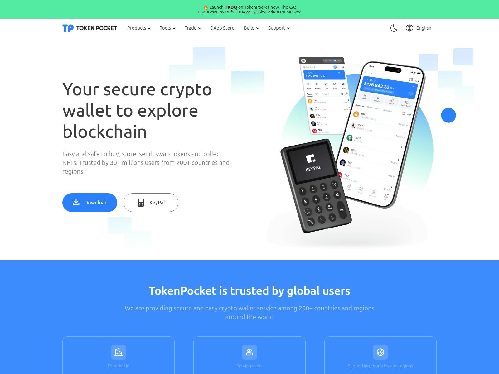 Forensic screenshot of www.tokenpocket-hkd.com