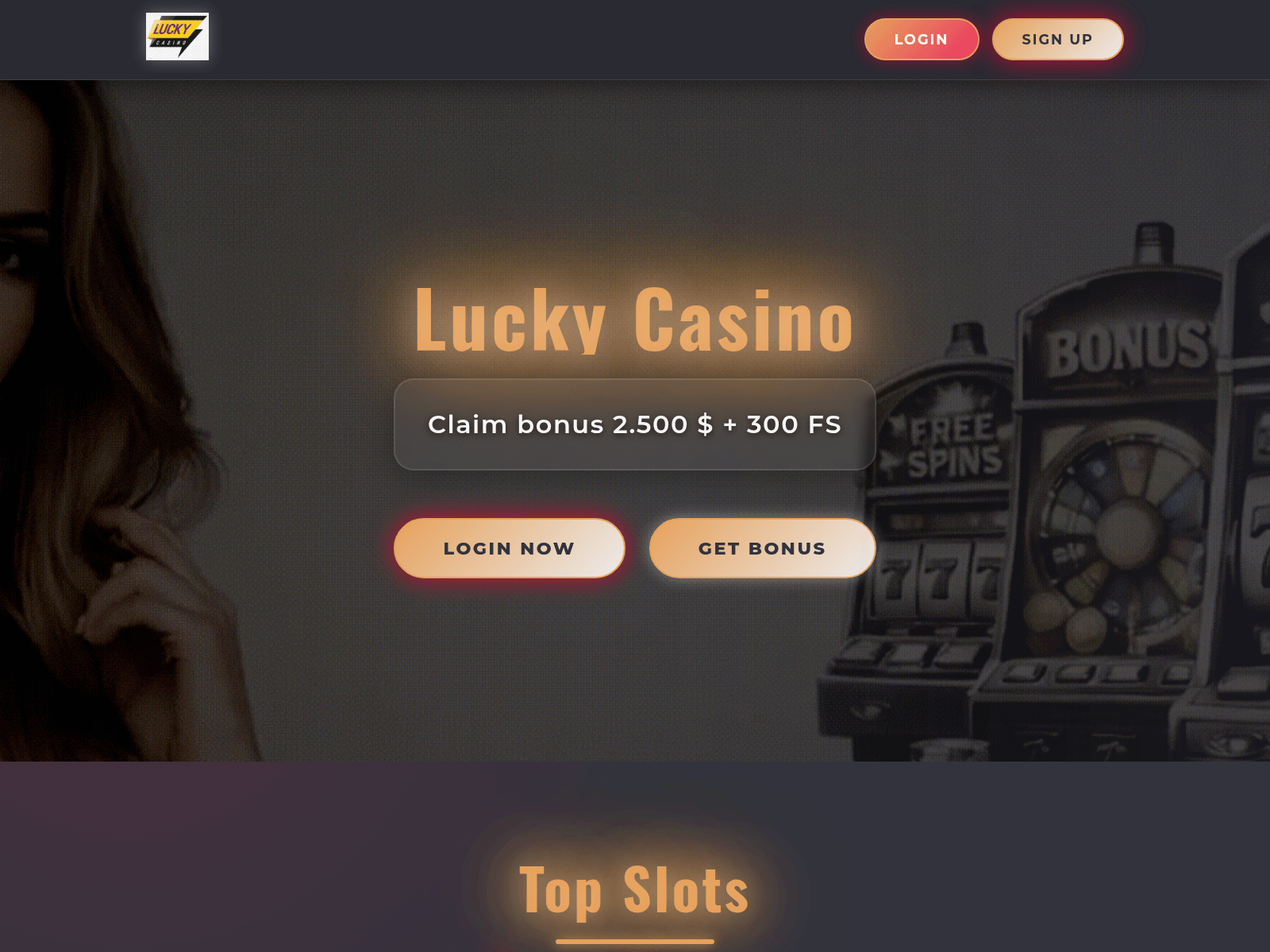 Forensic screenshot of luckycasinoca.com