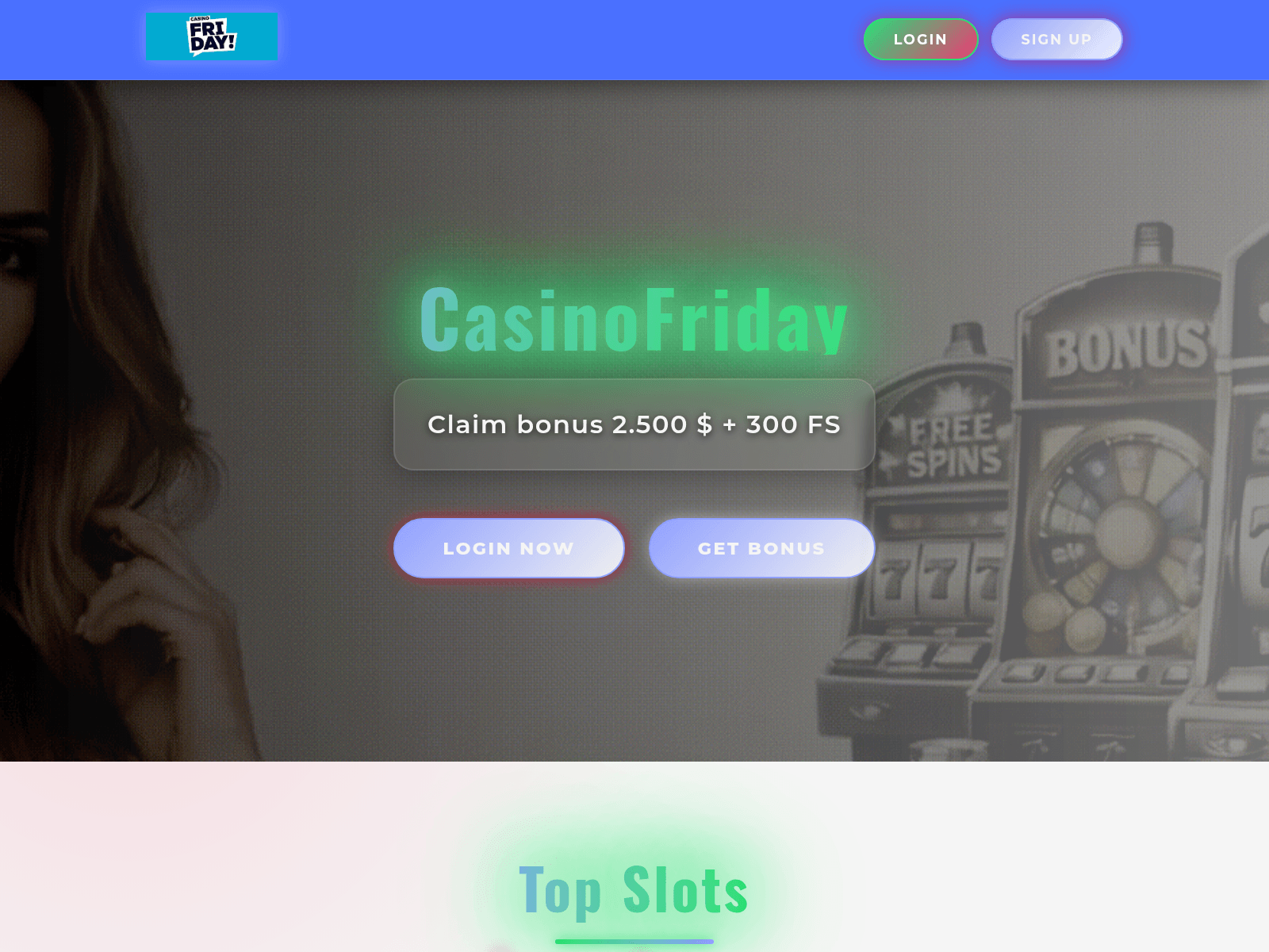 Forensic screenshot of casinofridayca.com