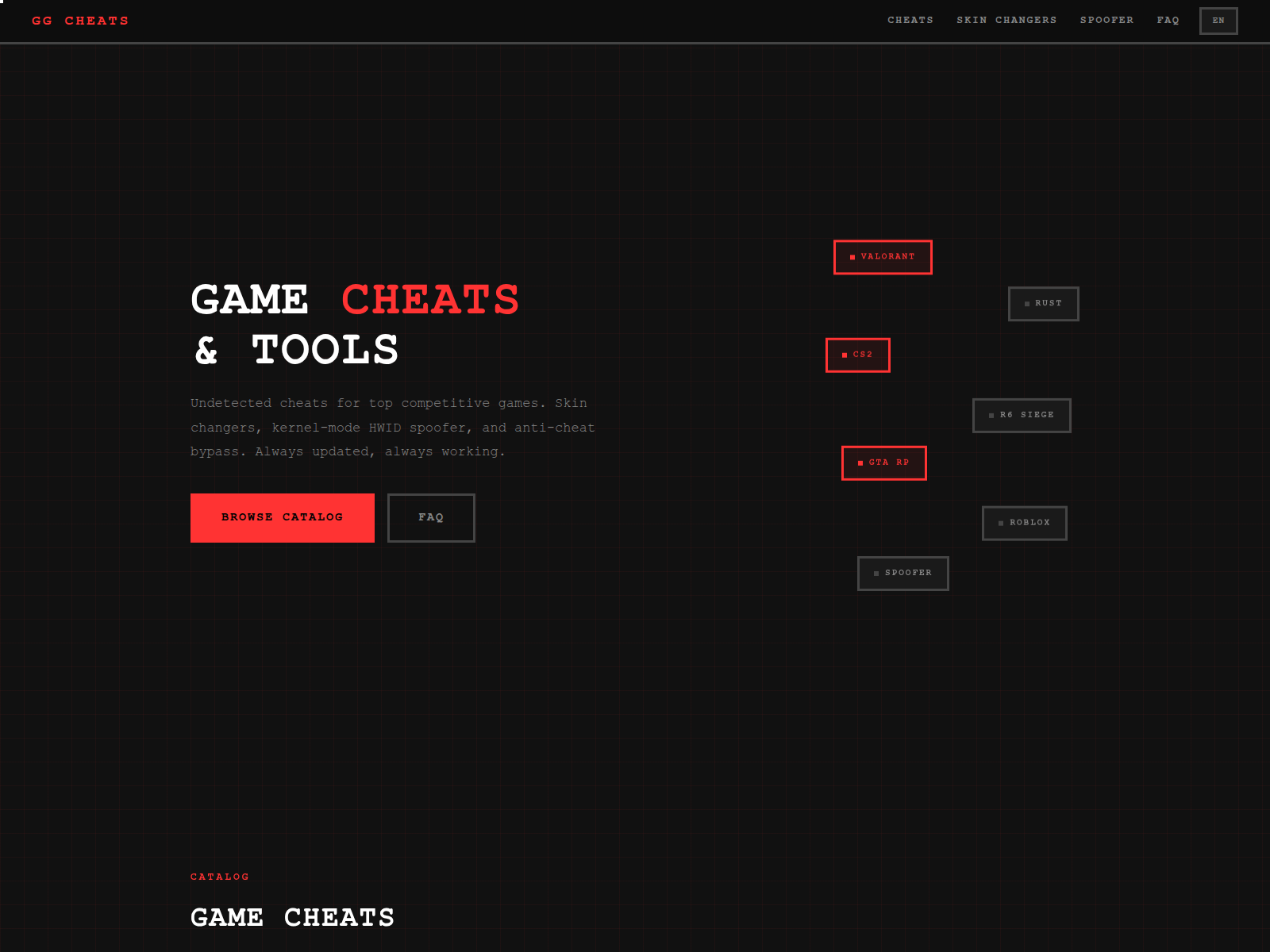 Forensic screenshot of gg-cheats.pro