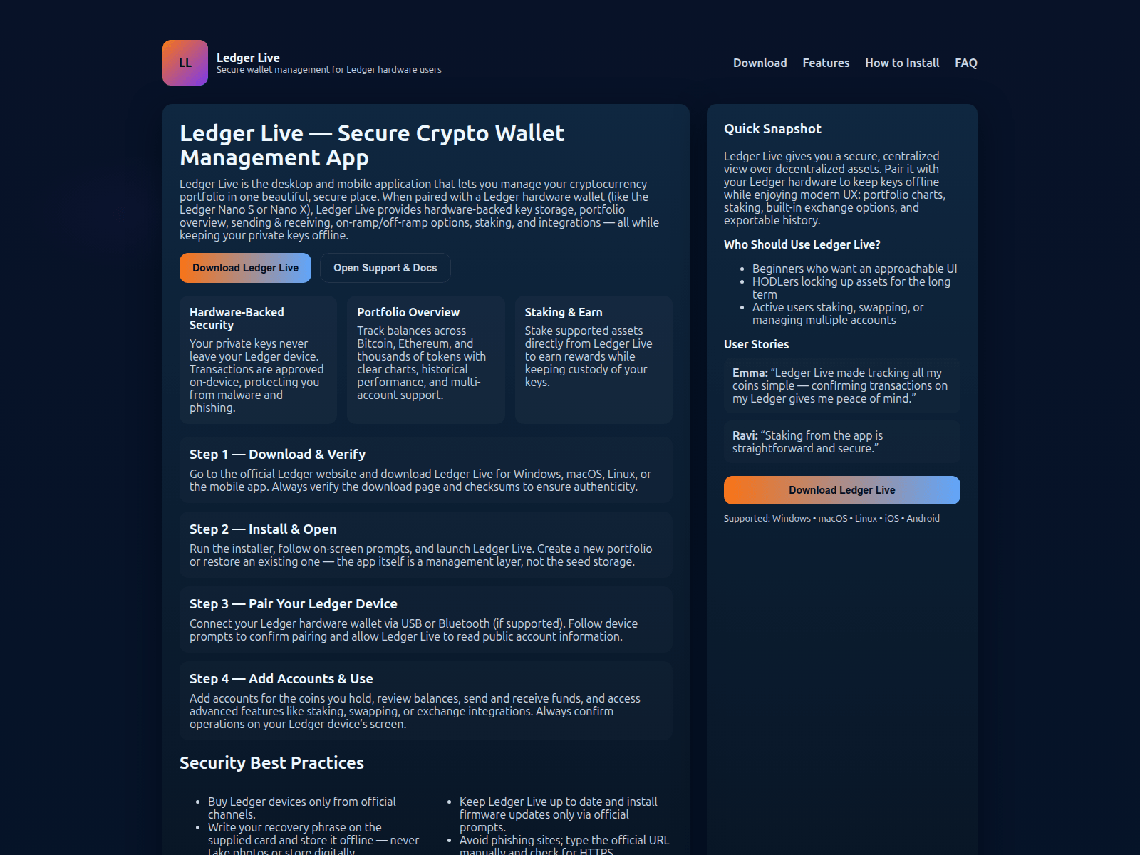 Screenshot of ledgre-live.pages.dev
