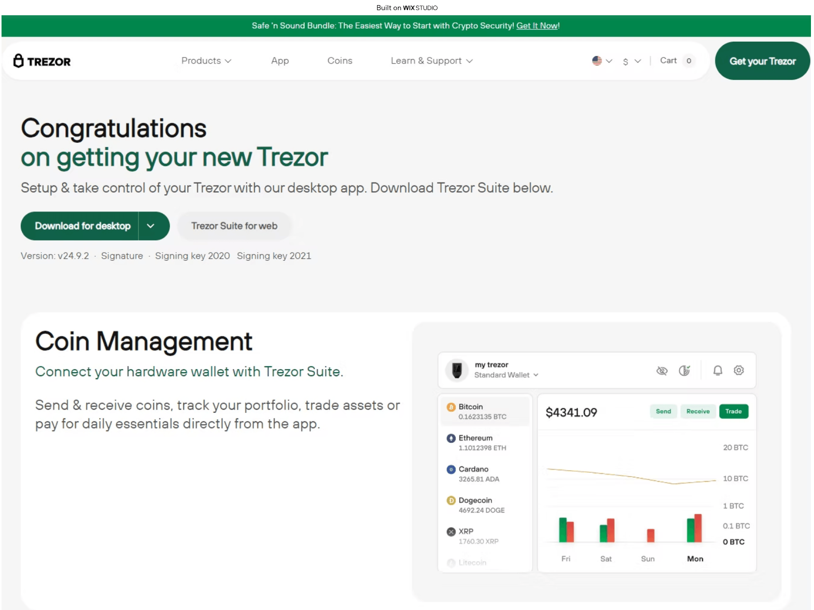 Forensic screenshot of get-started-en-us.wixstudio.com