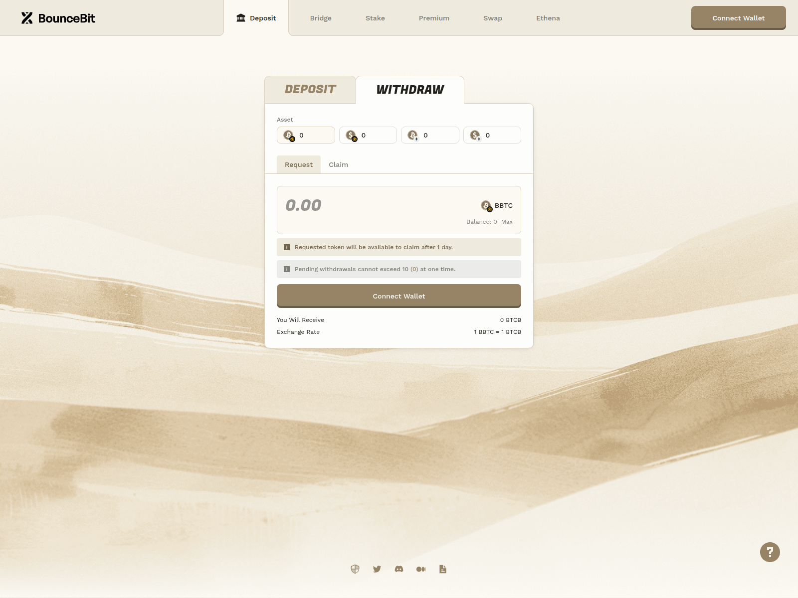 Forensic screenshot of app-portal-bouncebit.pages.dev
