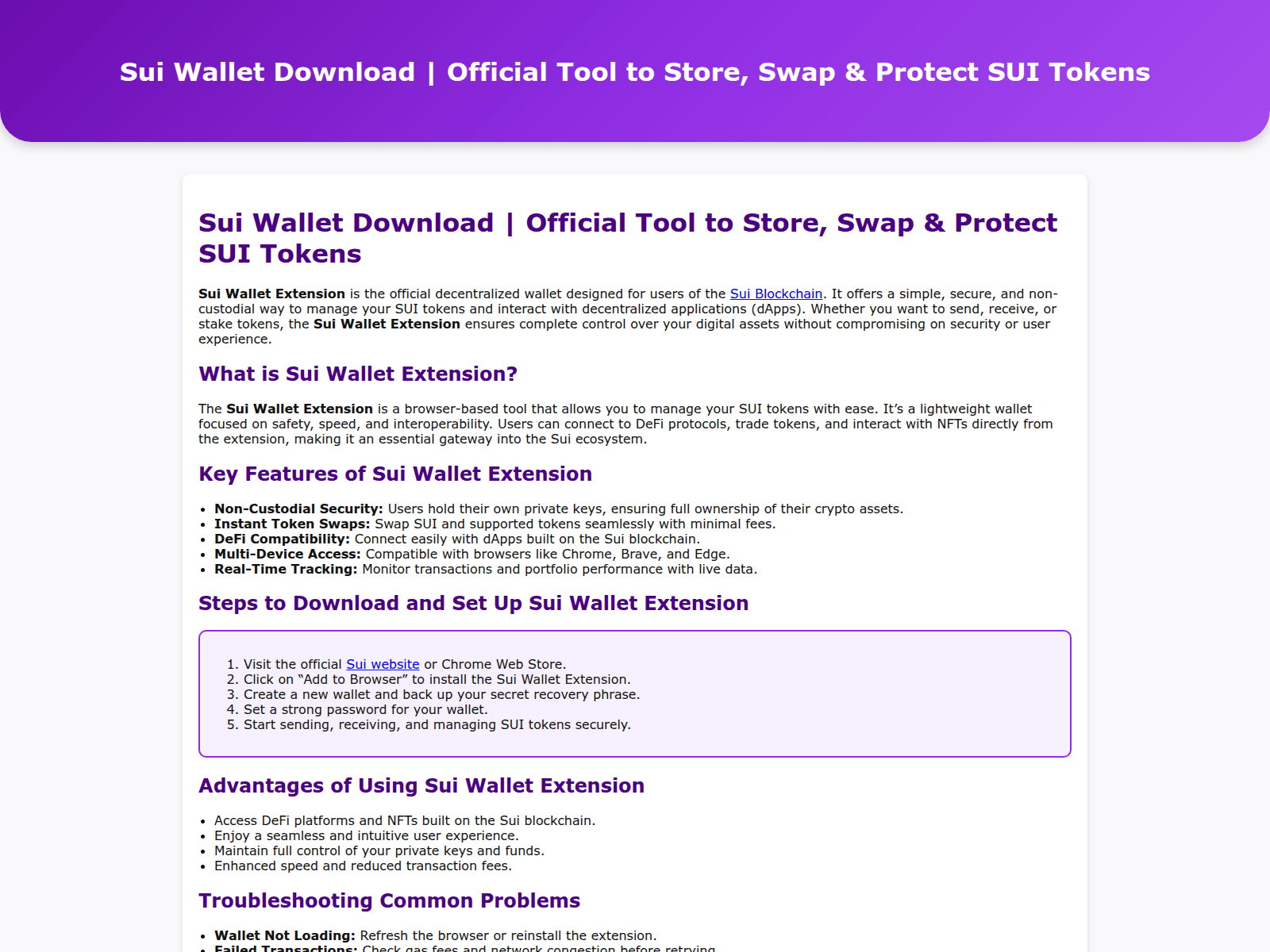 Forensic screenshot of sui-wallet-download.pages.dev