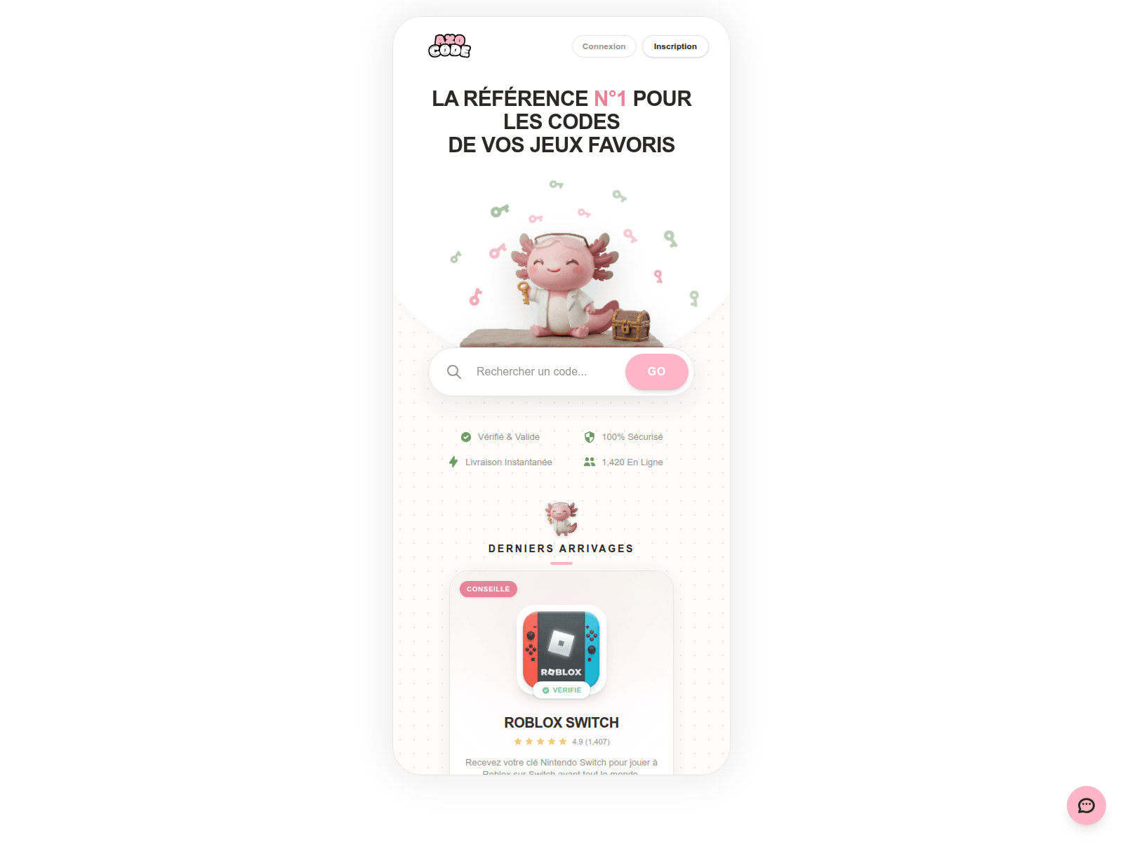 Forensic screenshot of axocode.vip