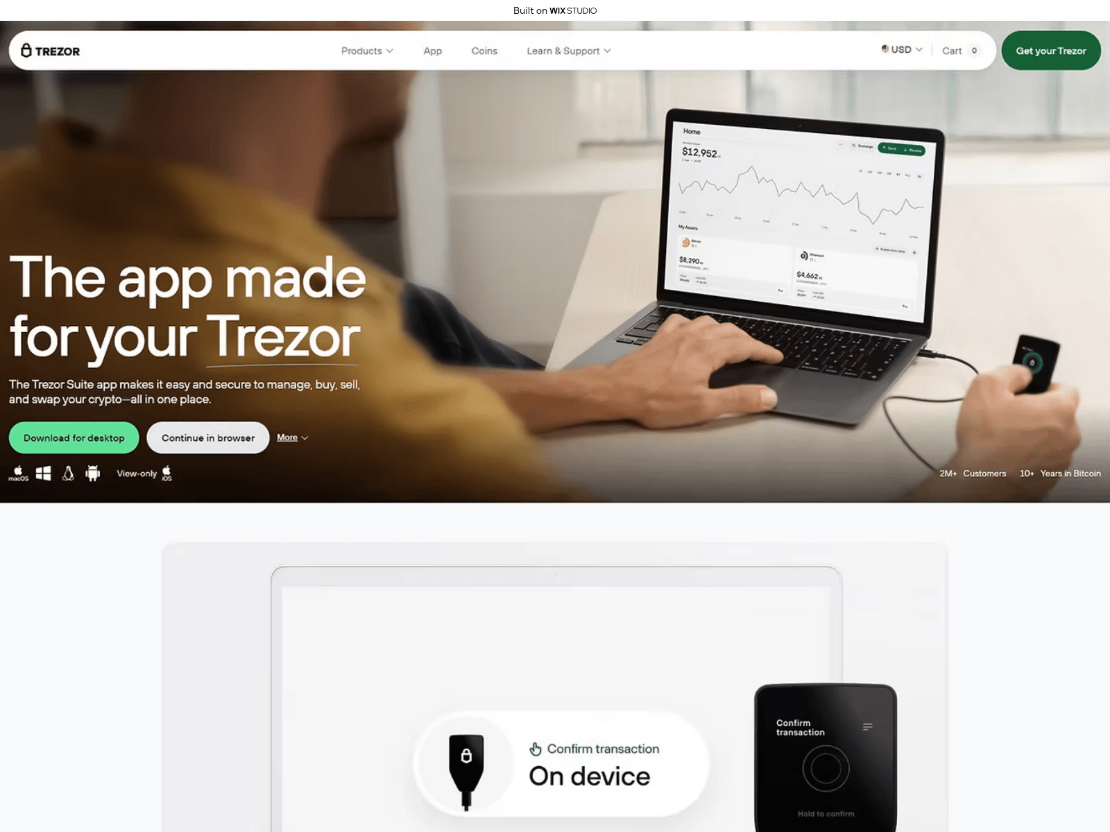 Forensic screenshot of connect-started-io.wixstudio.com
