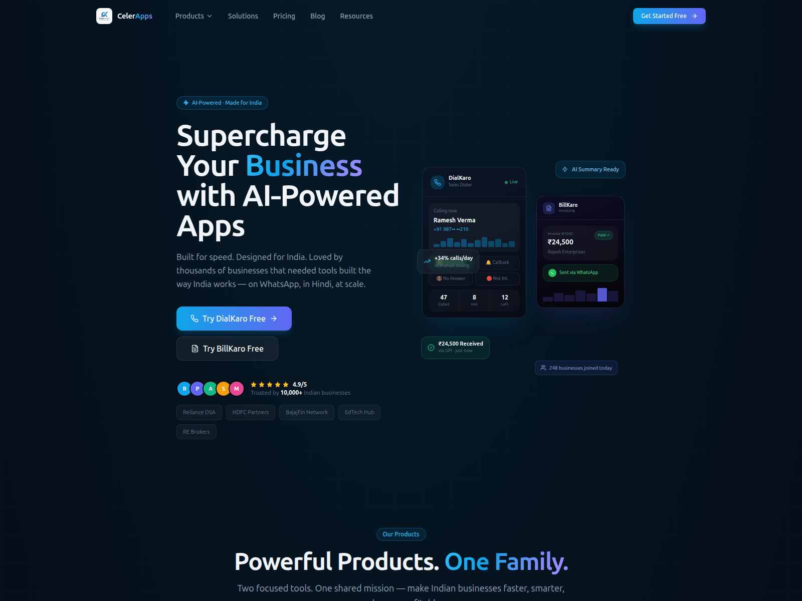 Forensic screenshot of celerapps.com
