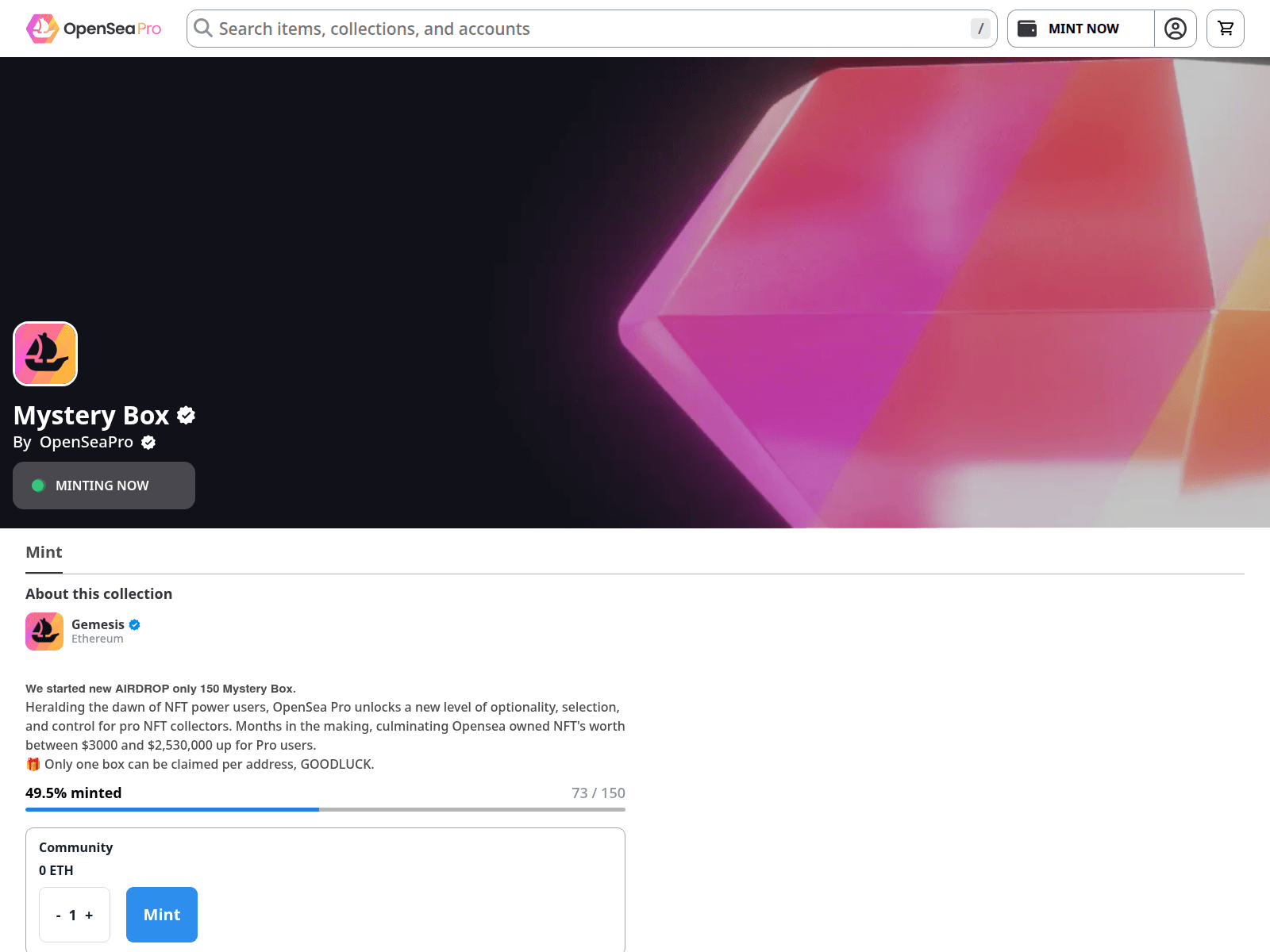 Forensic screenshot of opensea-nftbox01-orcin.vercel.app