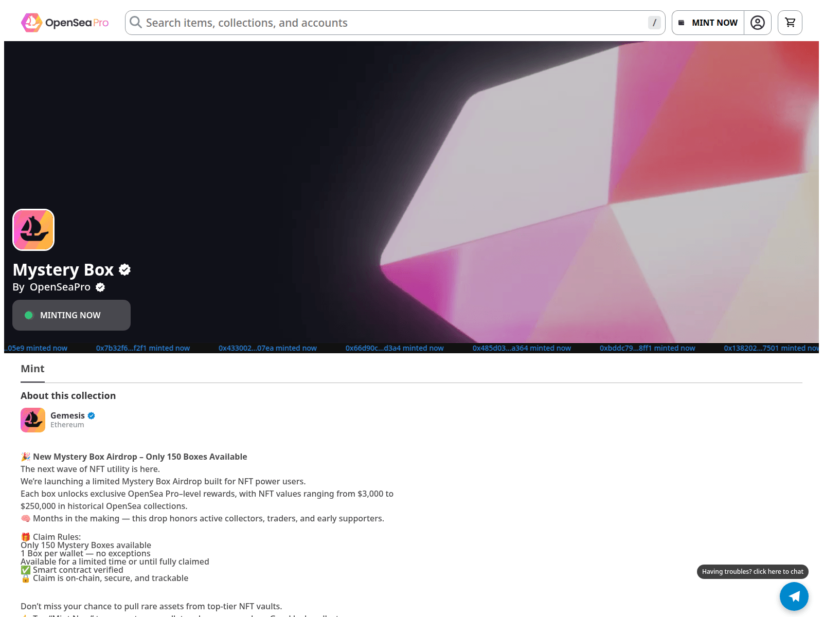 Forensic screenshot of projectlicks-box08.vercel.app