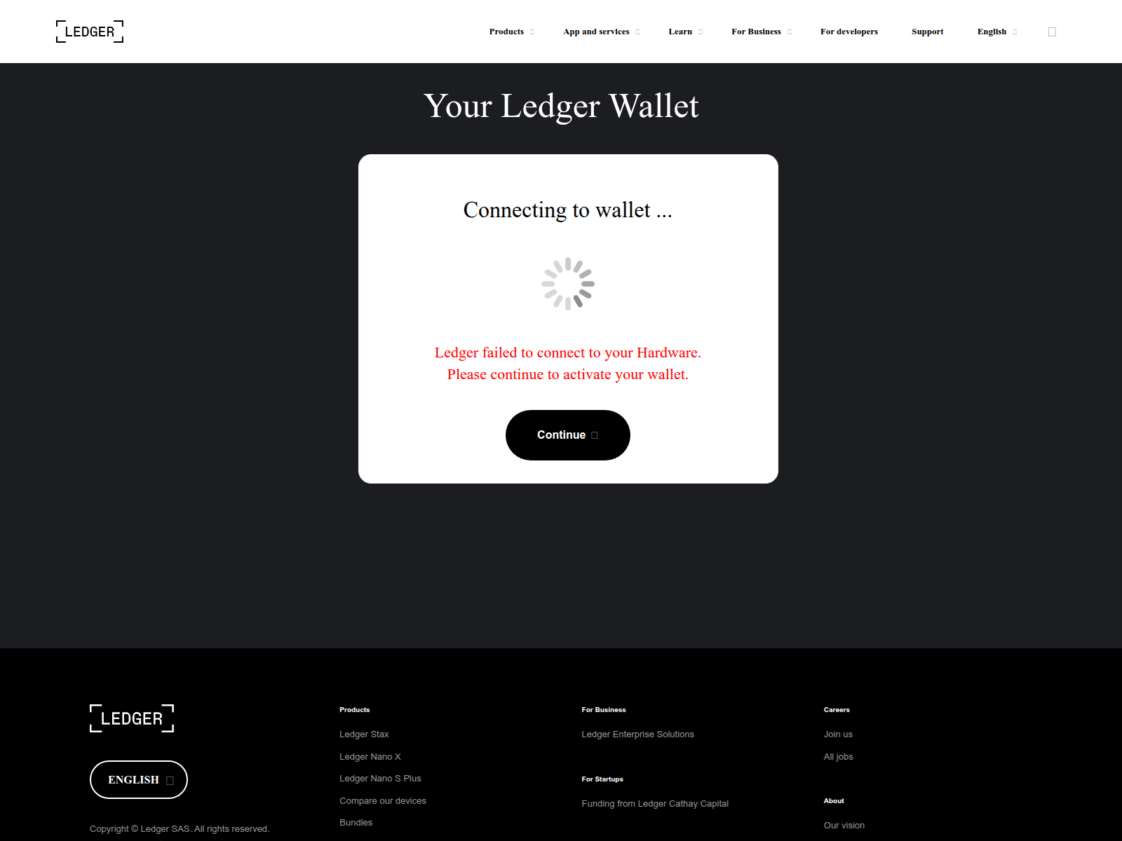 Forensic screenshot of ledger-update.app