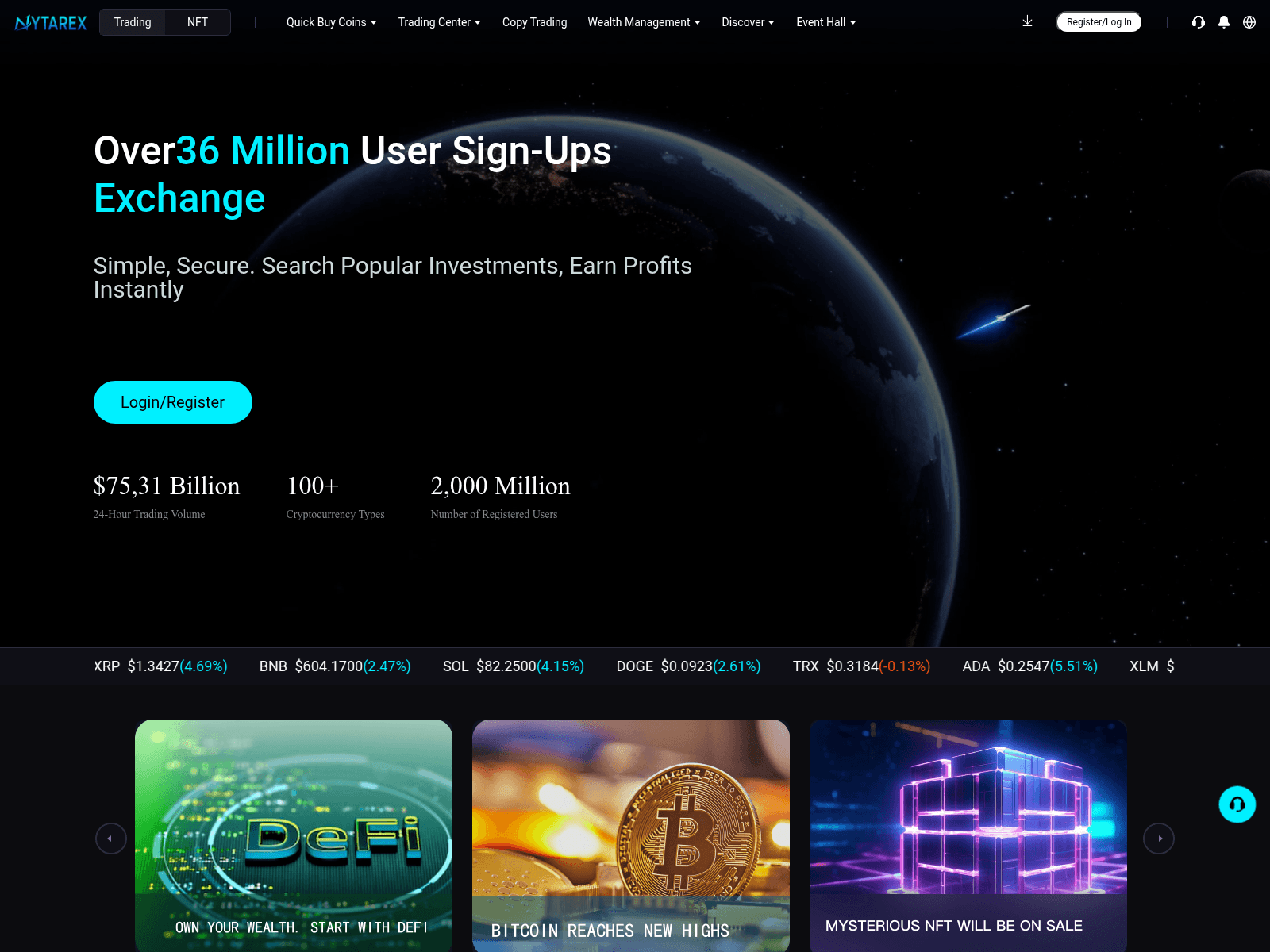 Screenshot of web3dance.com