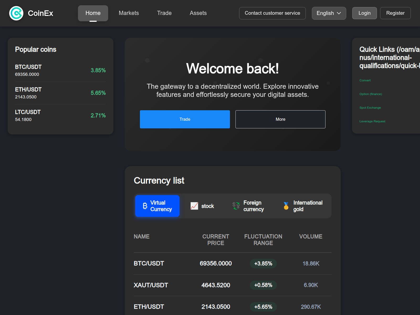 Forensic screenshot of coinexk.com