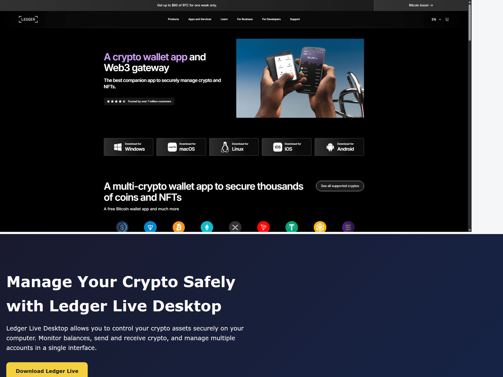 Forensic screenshot of desktop-ledgrer.pages.dev