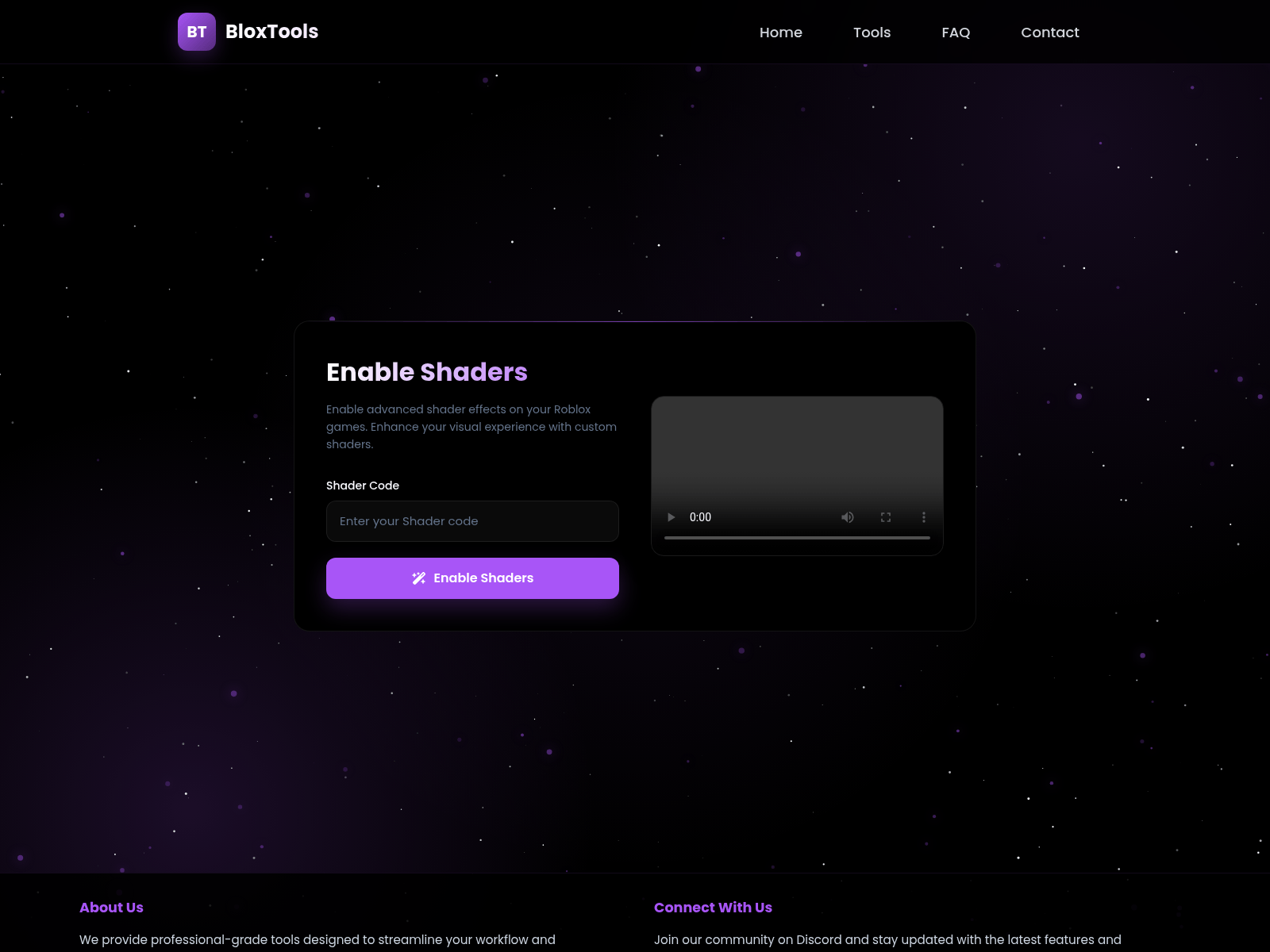 Forensic screenshot of bloxtools.ink