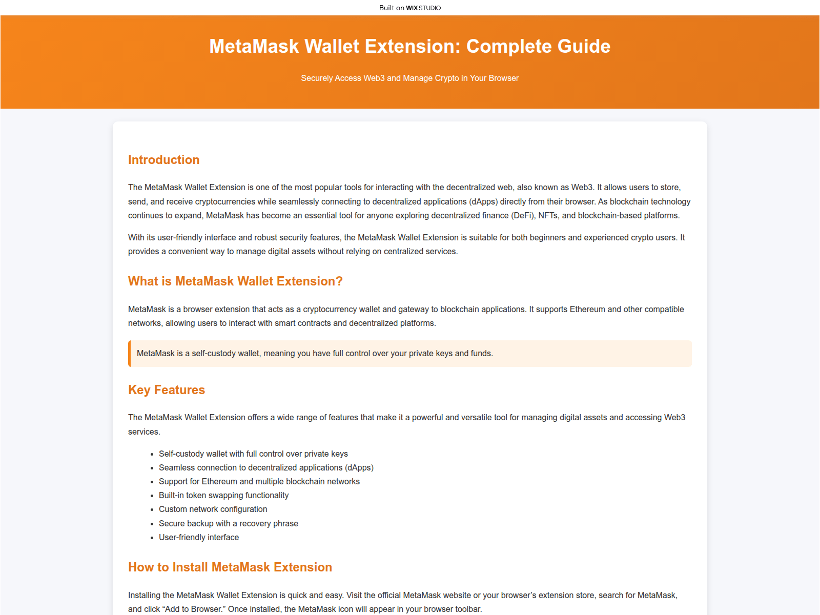 Screenshot of engextension.wixstudio.com