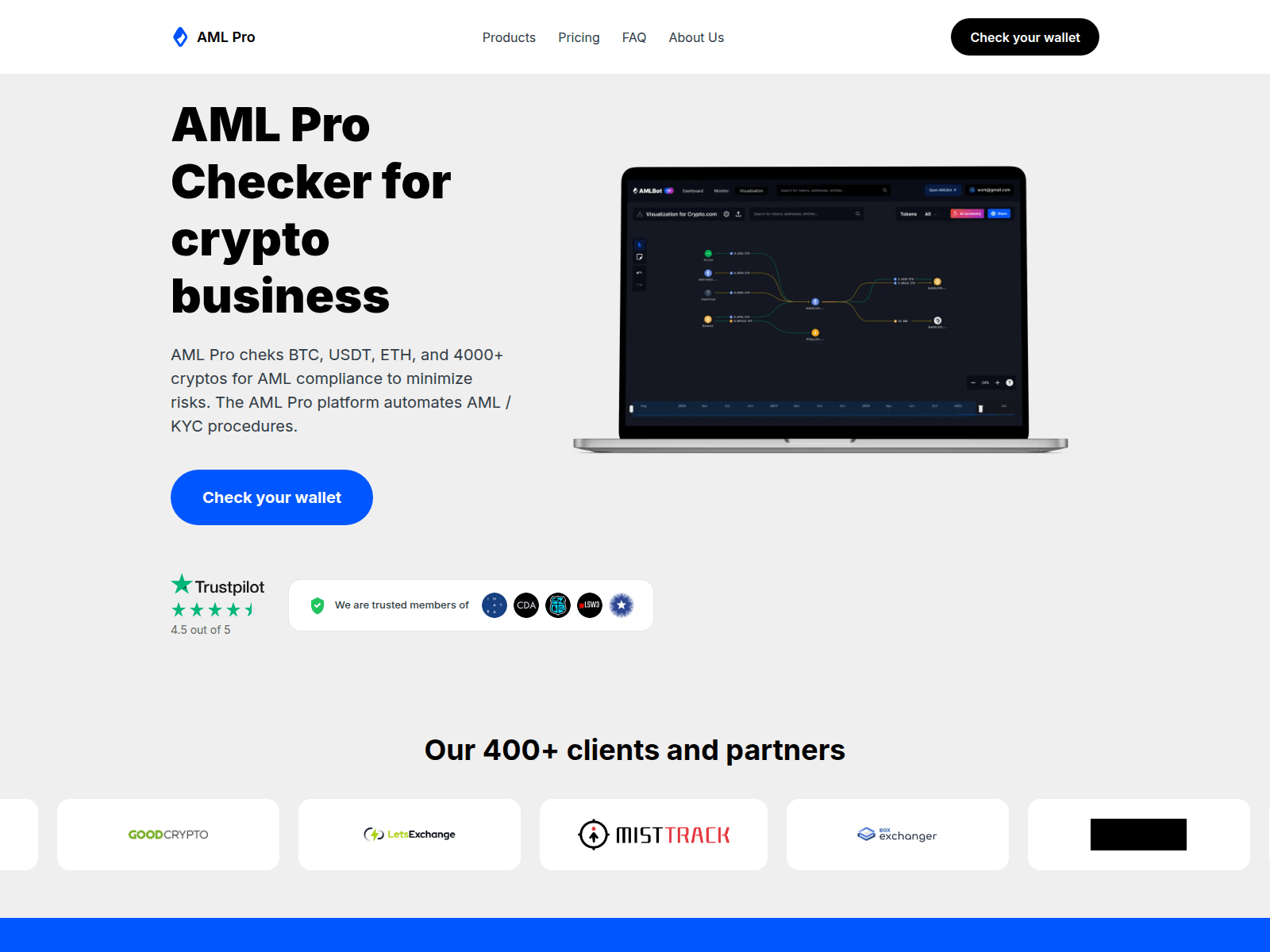 Forensic screenshot of amlpro.llc