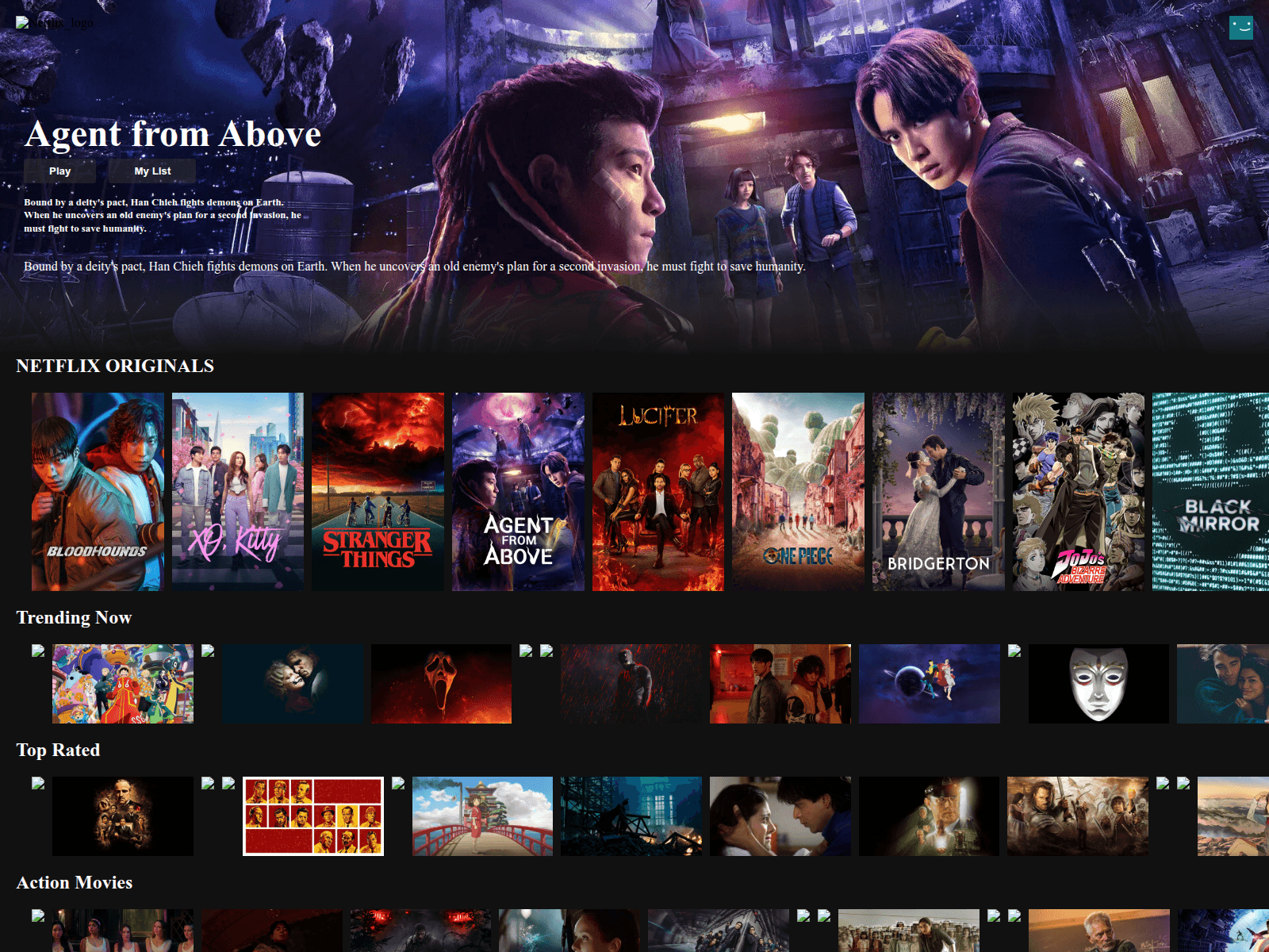 Forensic screenshot of netflix-clone-coral-three.vercel.app