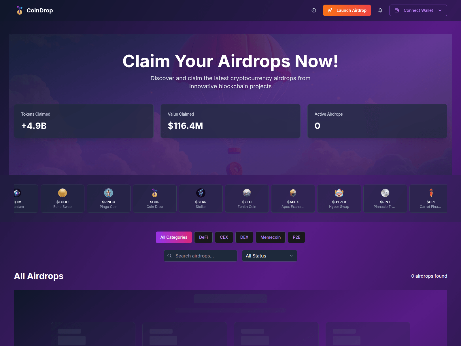 Forensic screenshot of coindrop.site