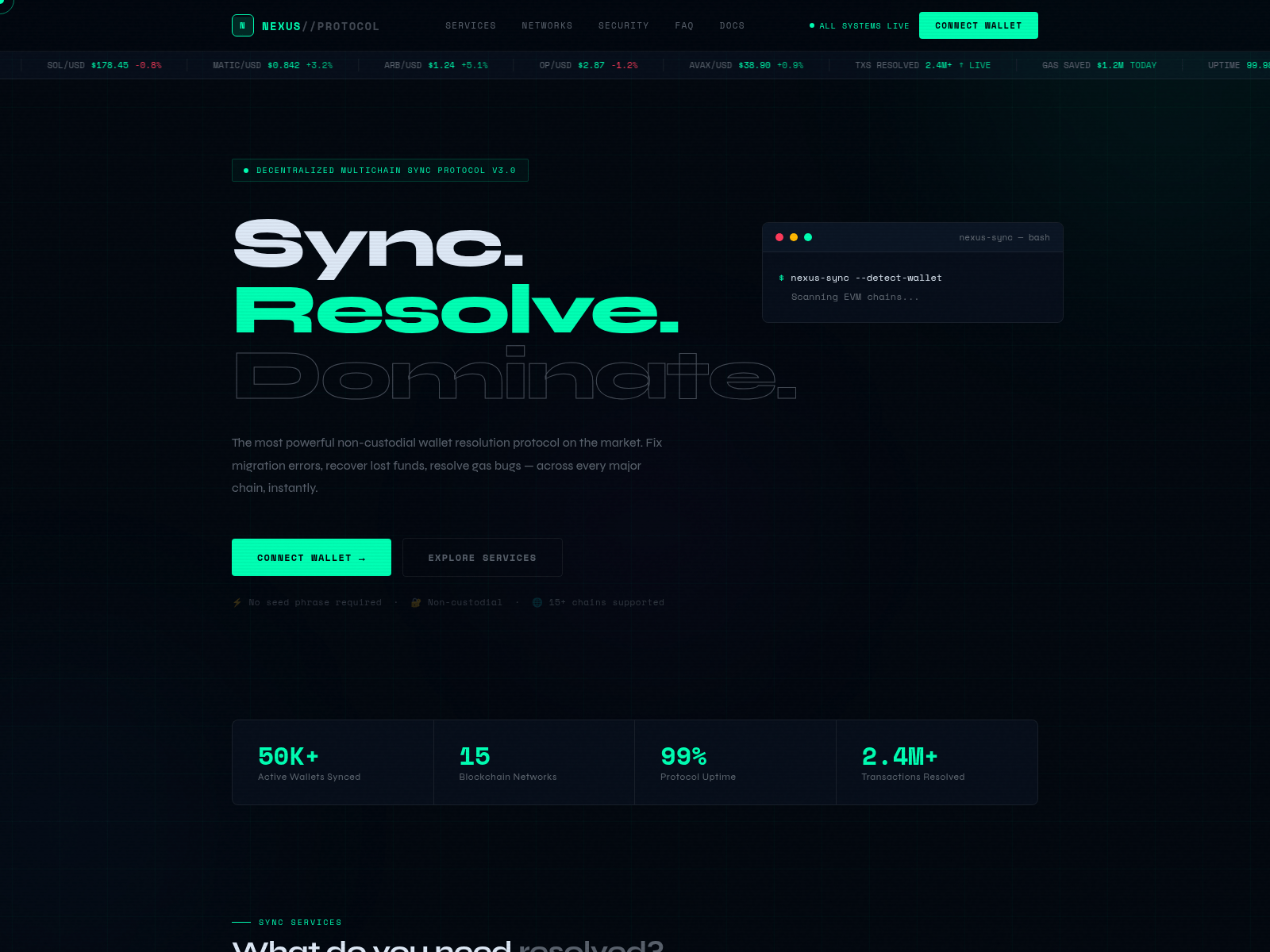 Forensic screenshot of chainlinkprotocol.online