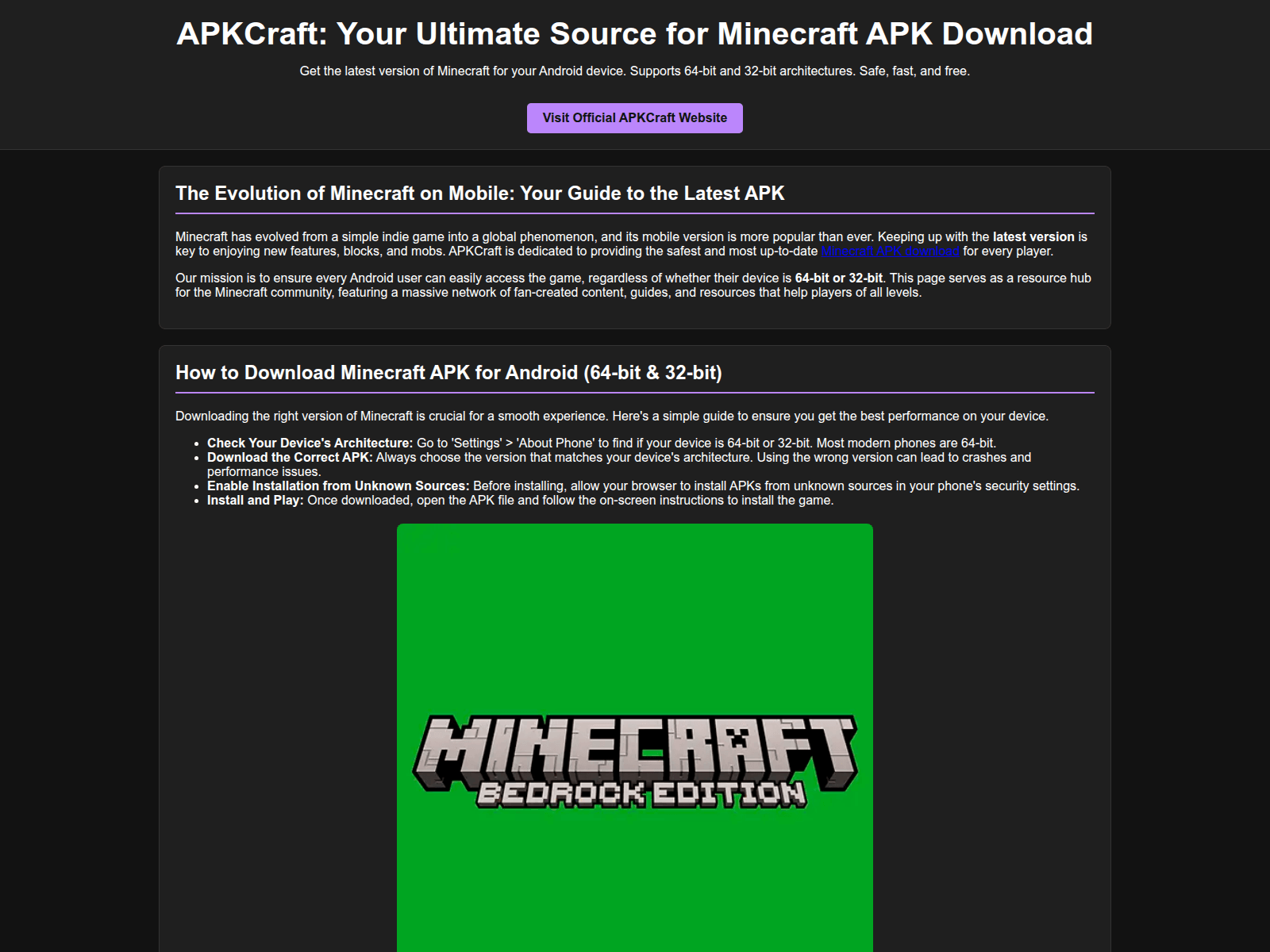 Forensic screenshot of apkcraft.pages.dev