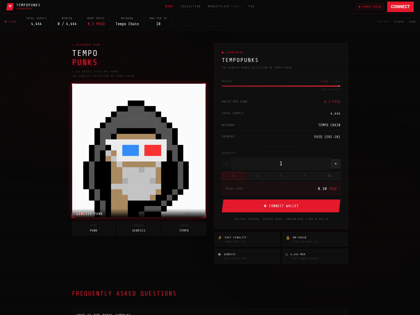 Forensic screenshot of ttempopunks.xyz