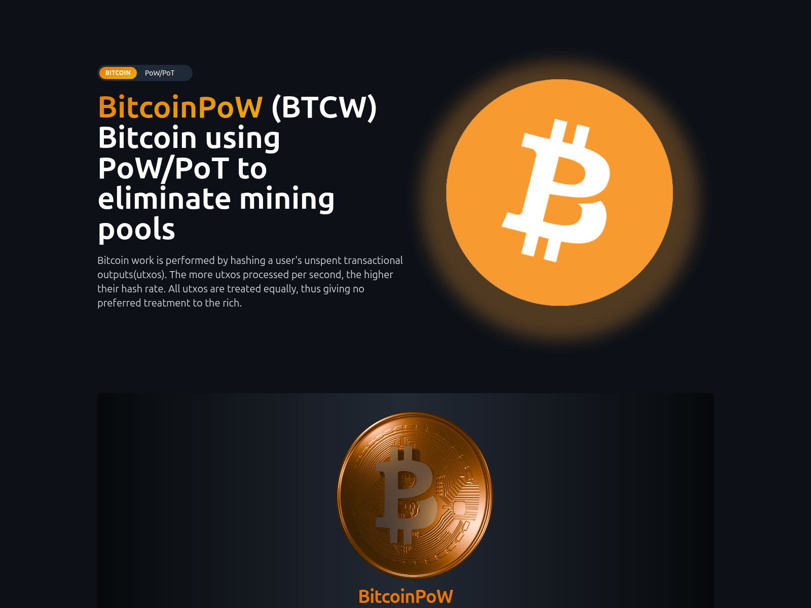 Forensic screenshot of bitcoinpow.space