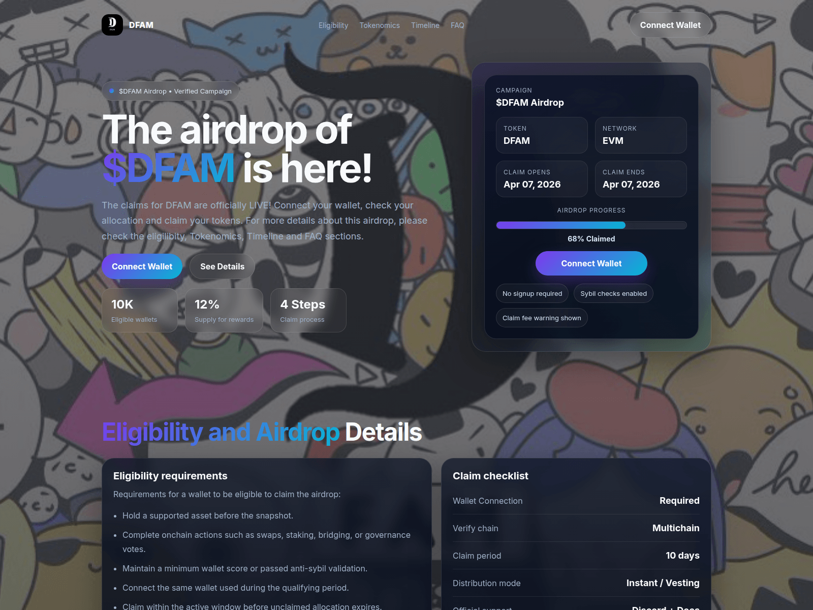 Forensic screenshot of dfams.top