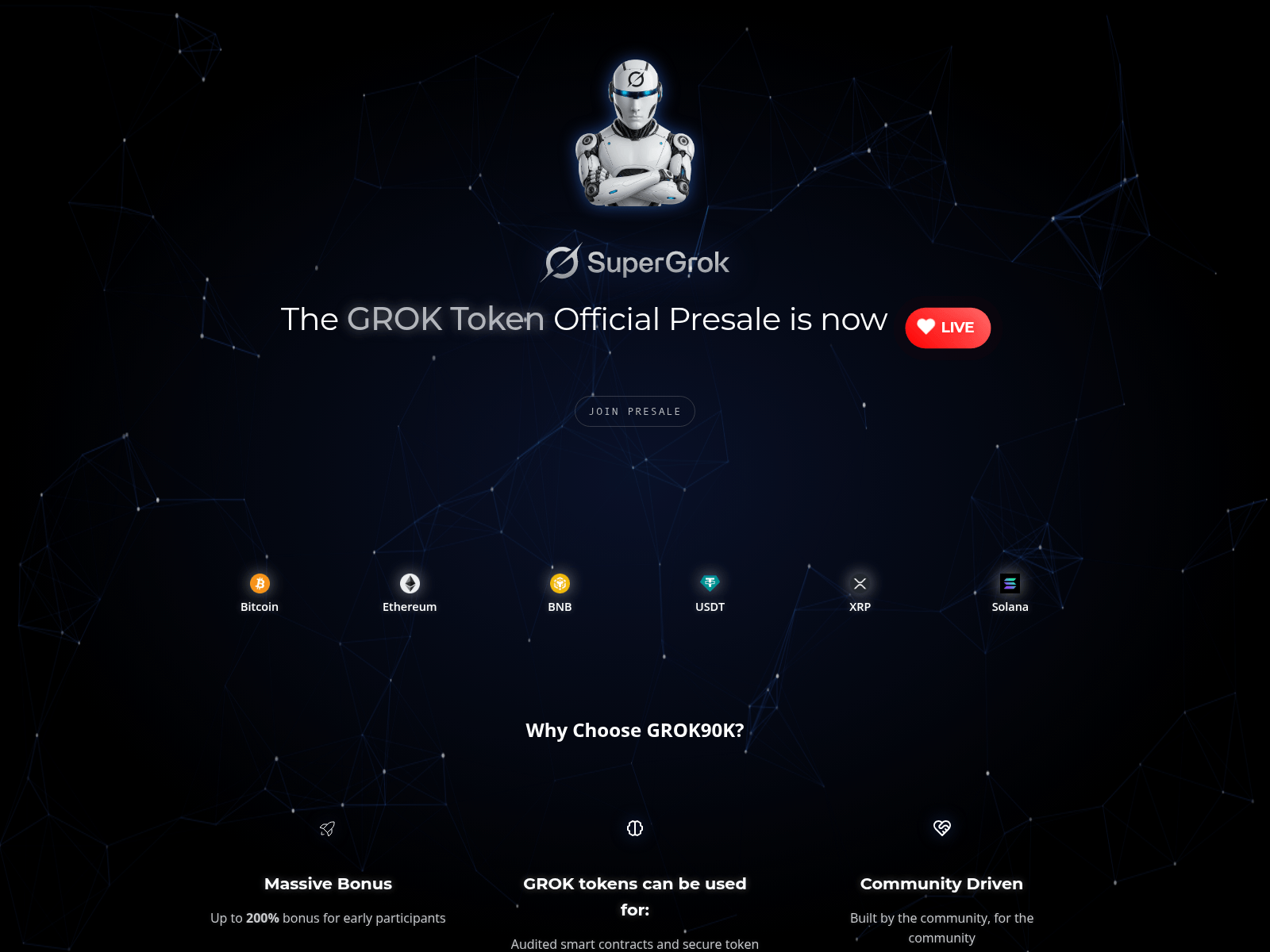 Screenshot of www.project-grok.de