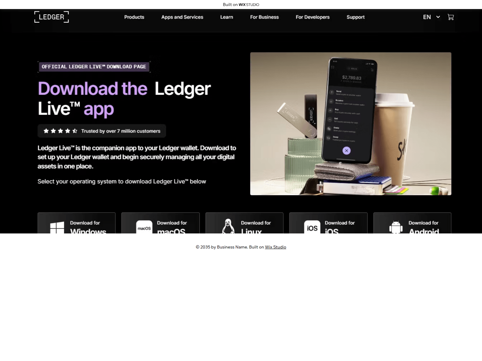 Forensic screenshot of homelive-desktop.wixstudio.com