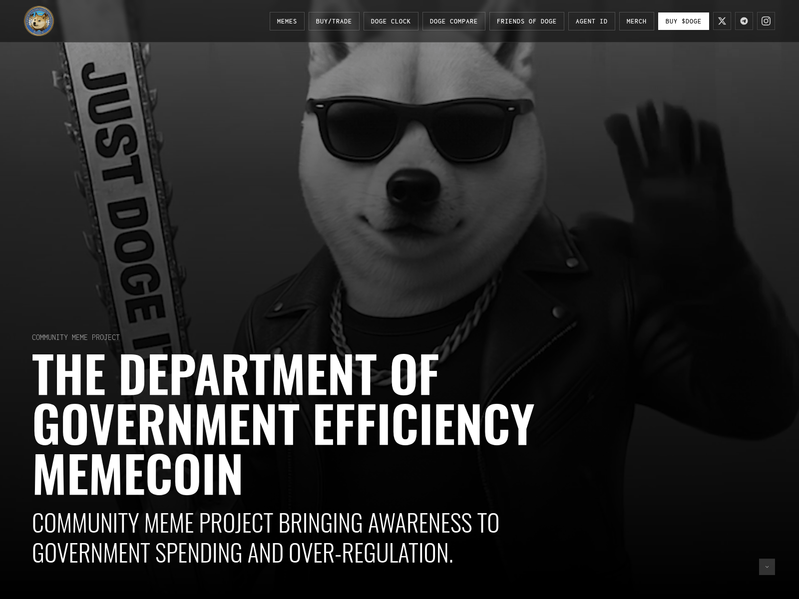 Forensic screenshot of dogegov.com