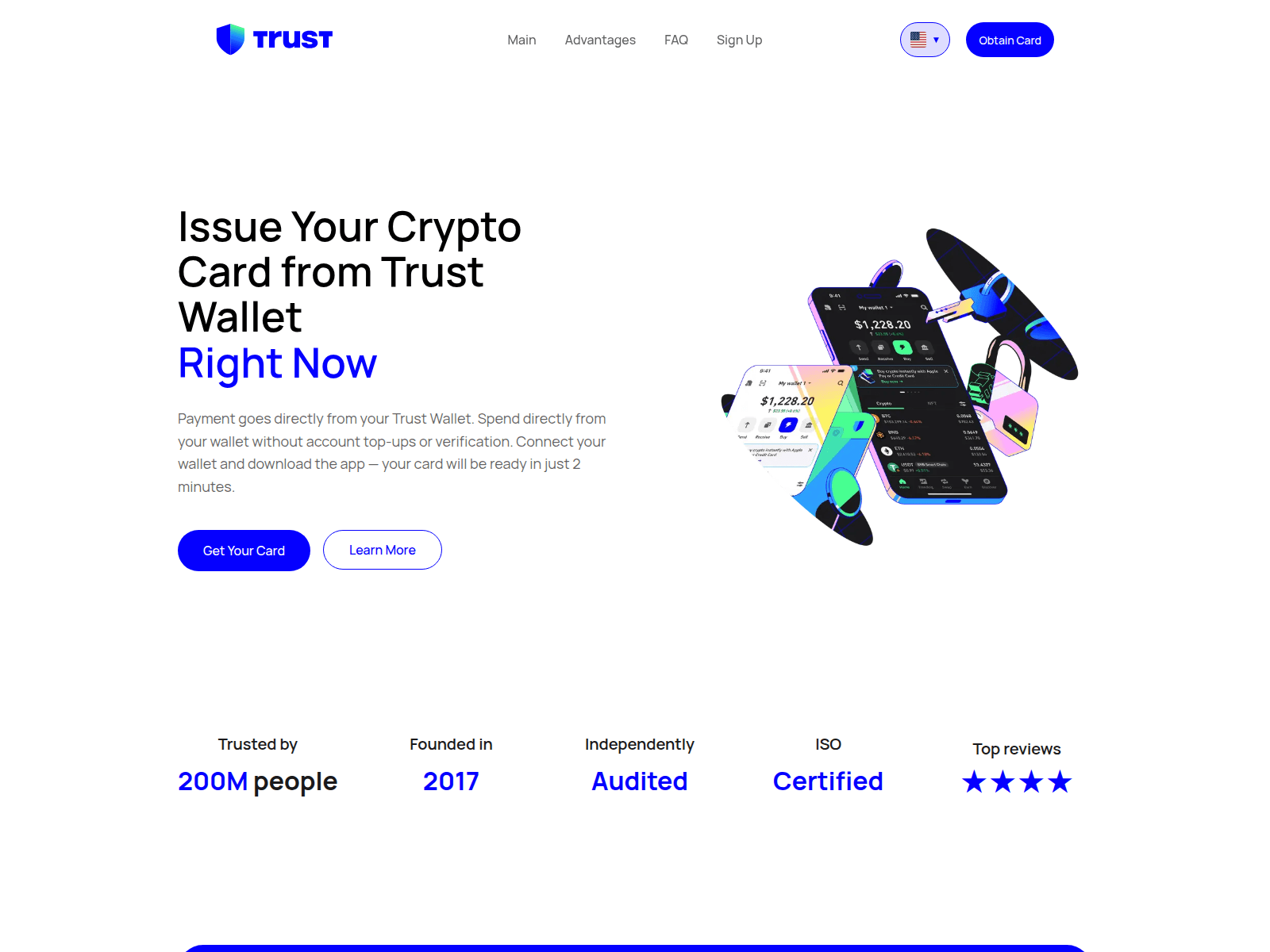 Forensic screenshot of trust-card.work