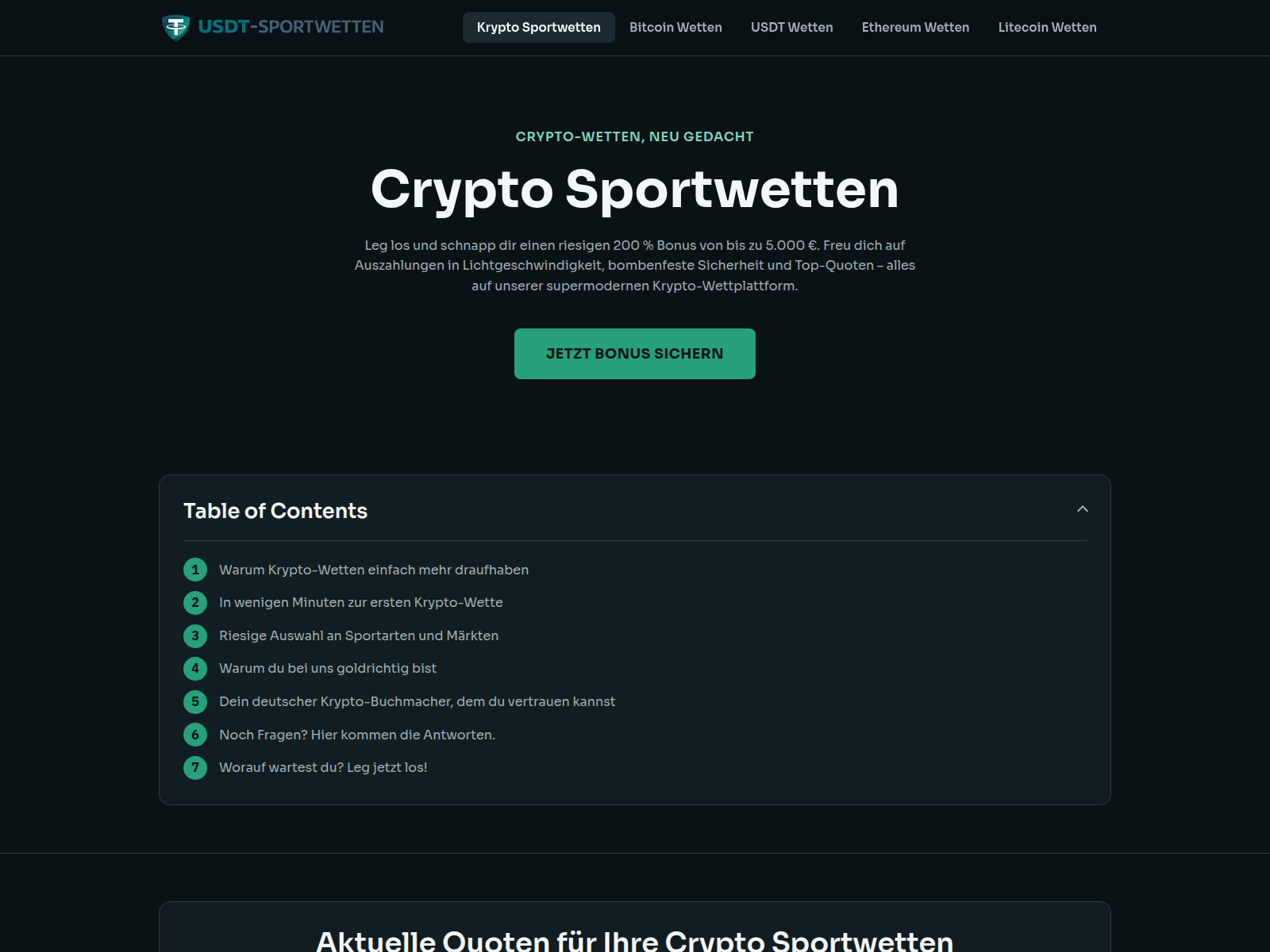 Forensic screenshot of usdt-sportwetten.com