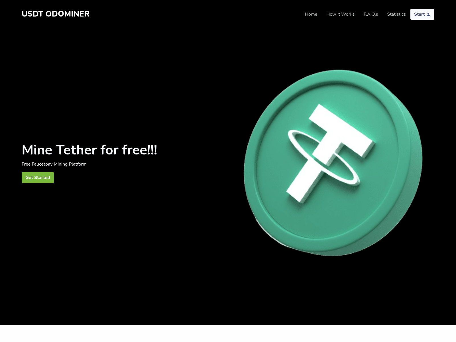 Forensic screenshot of usdt.odominer.pro