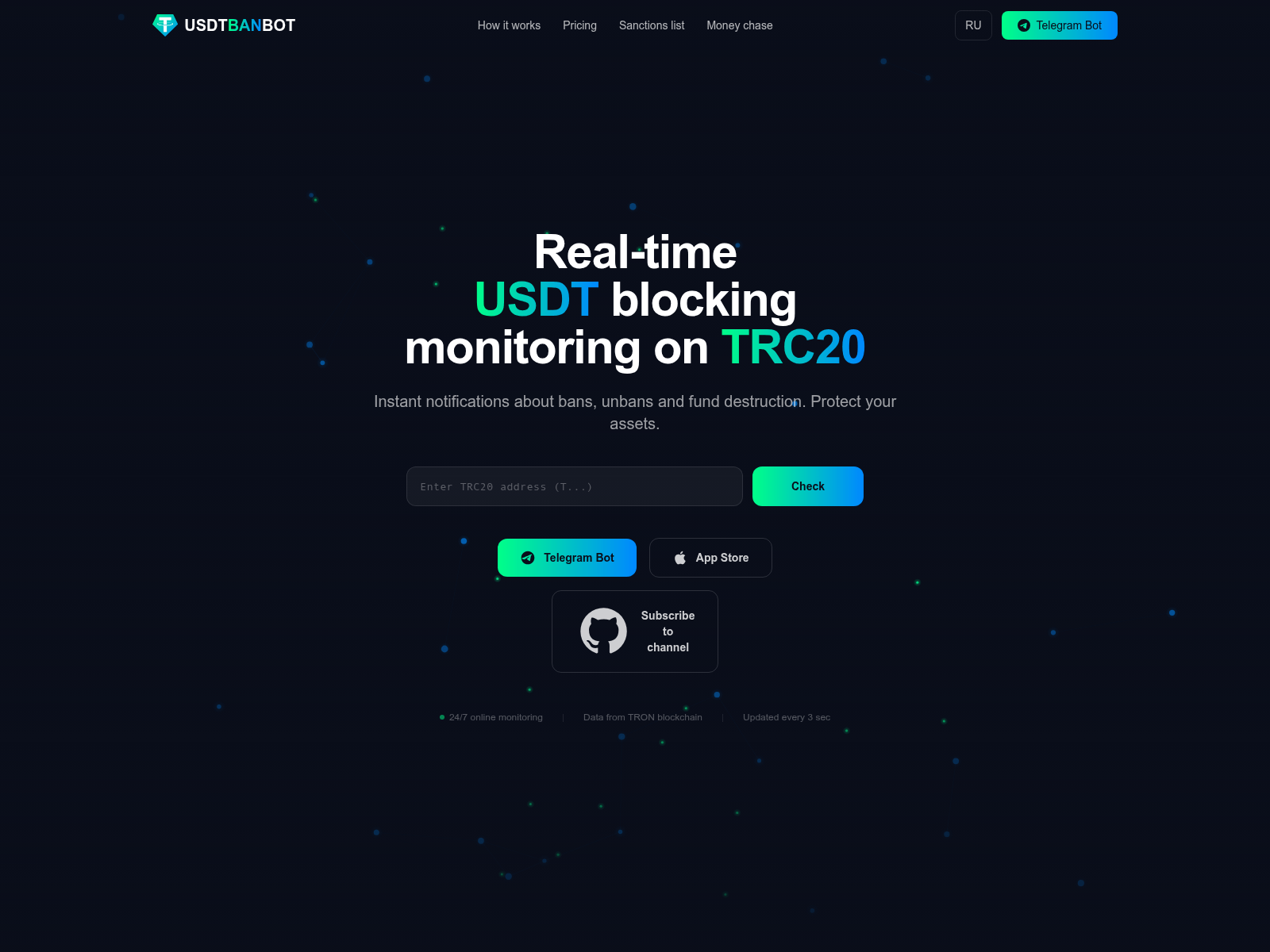 Forensic screenshot of usdtbanbot.com