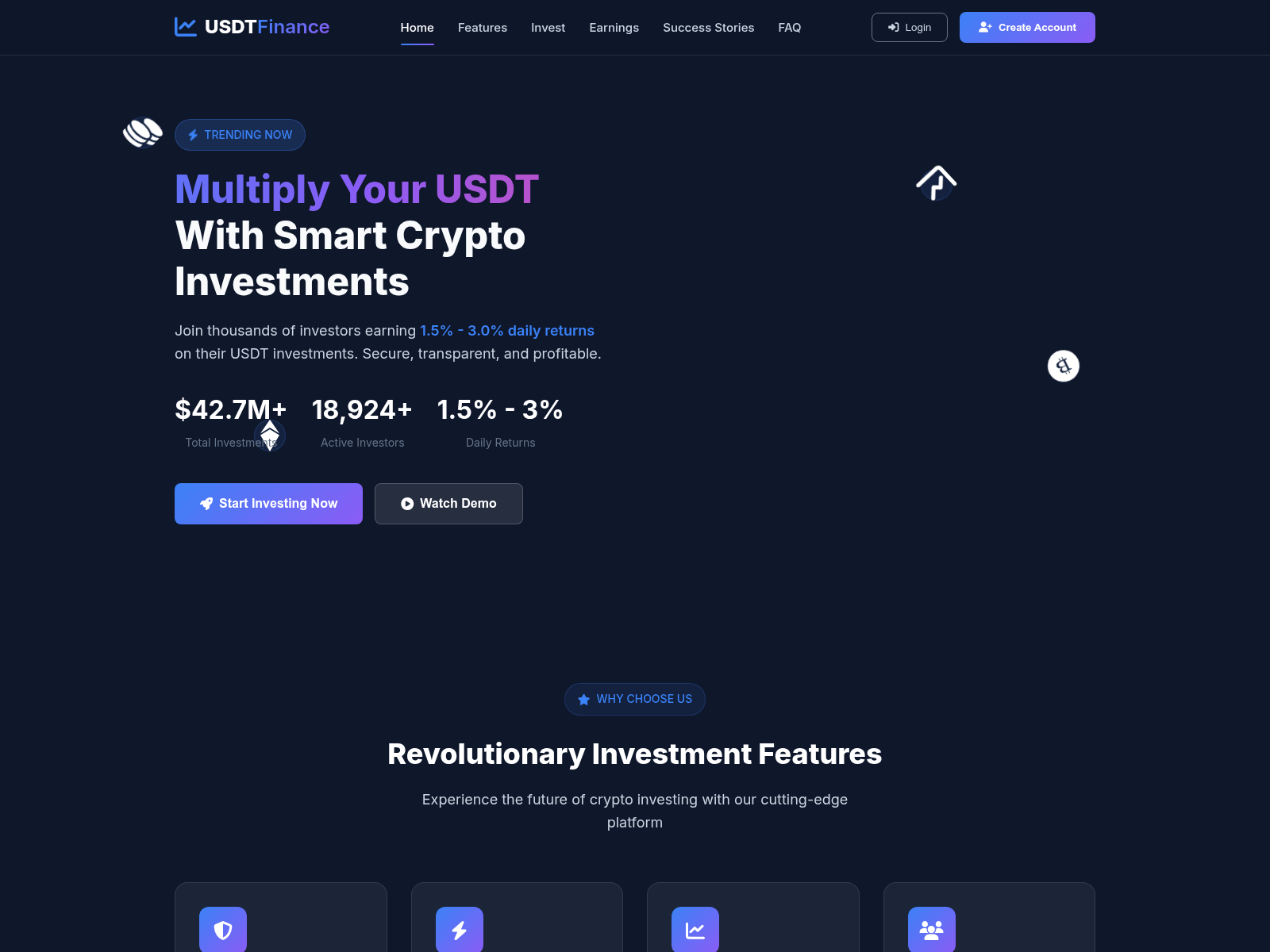 Forensic screenshot of usdtfinance.digital